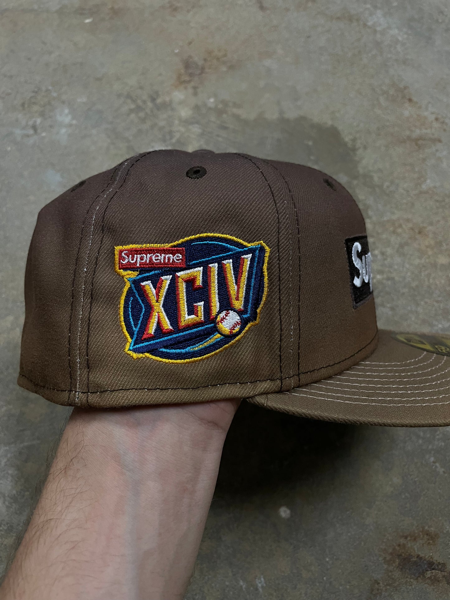 Supreme New Era Fitted Brown New 7 3/8