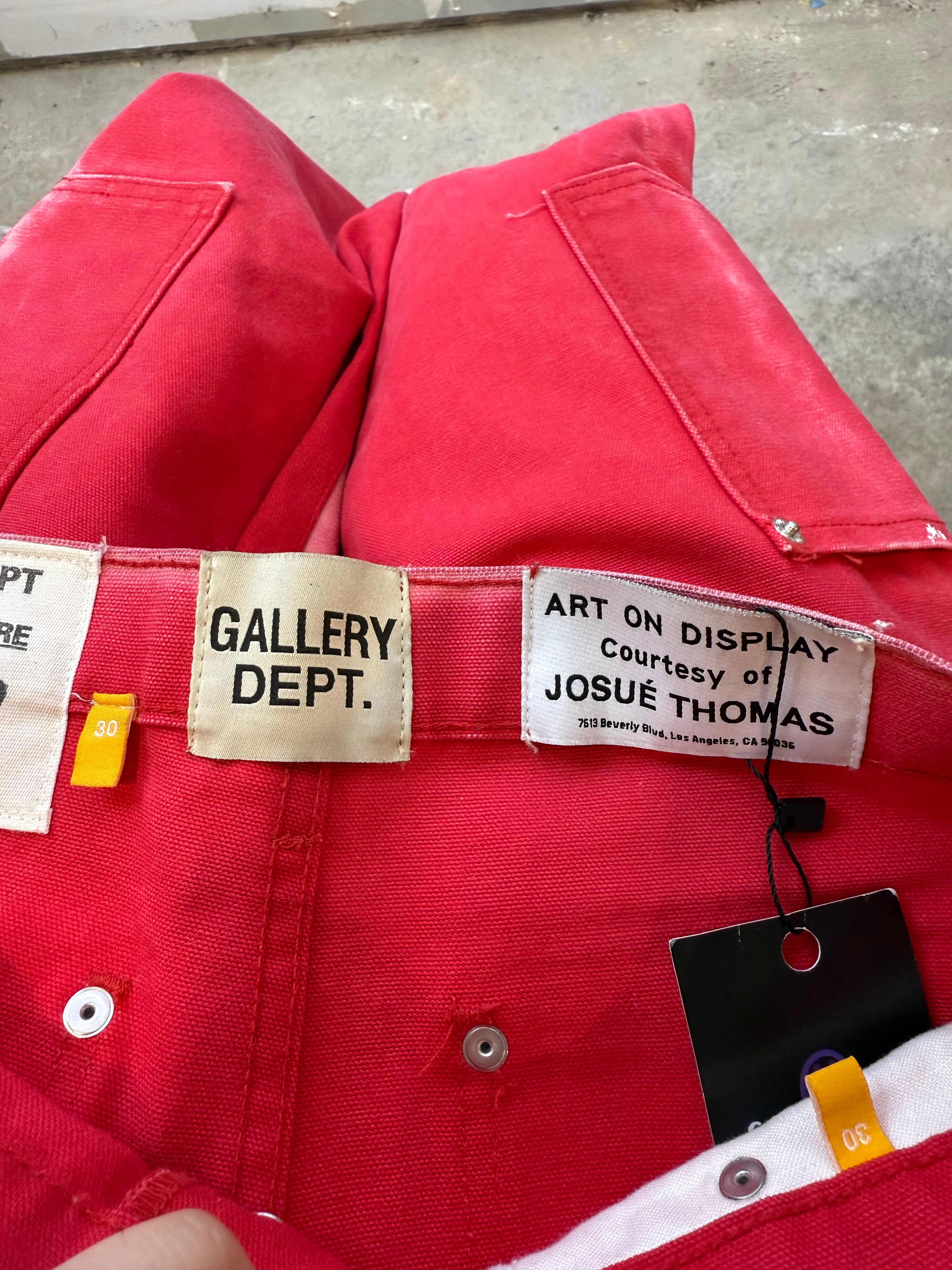 Gallery Dept Red Flare Carpenter Pants