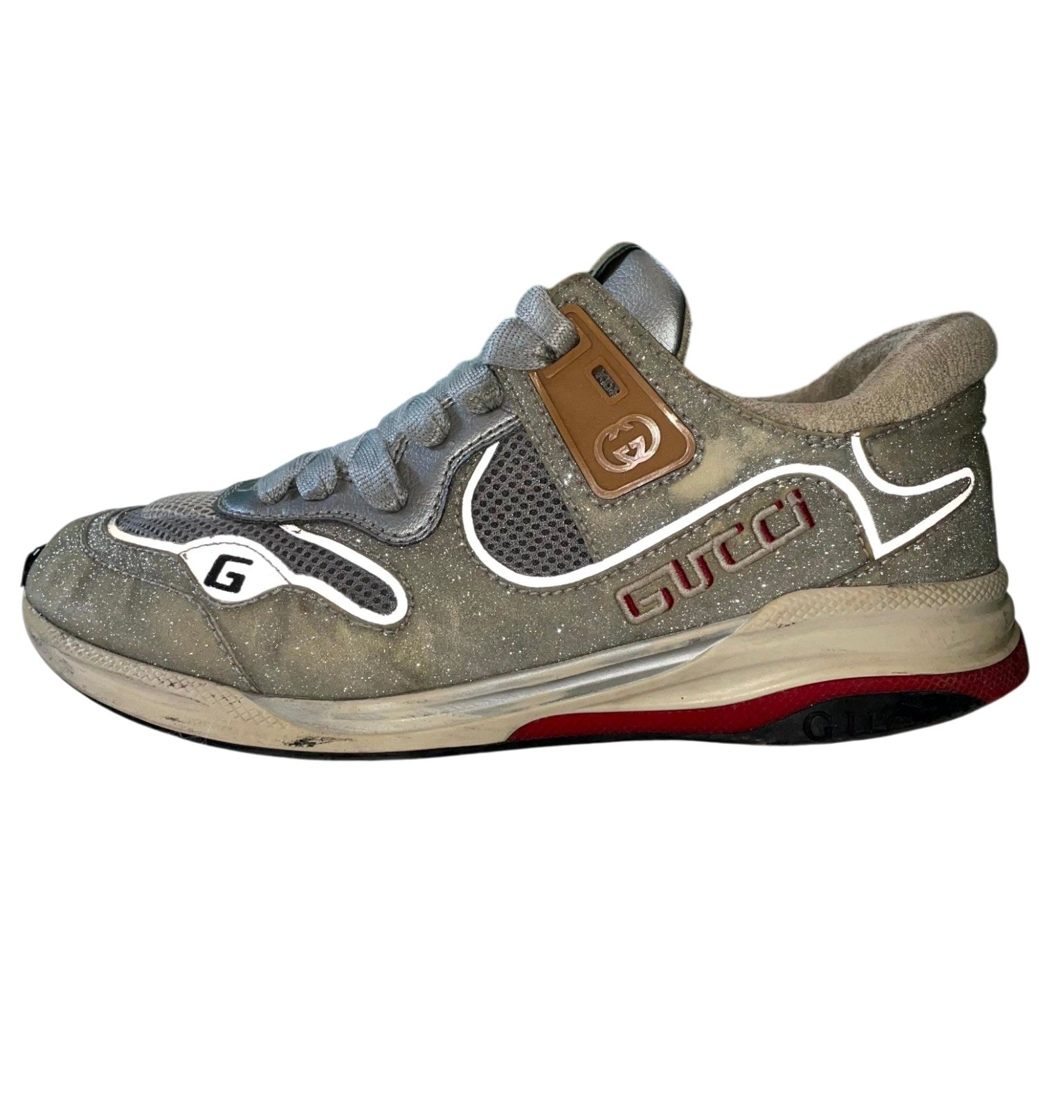 Gucci "Ultra Space" Silver Sneakers