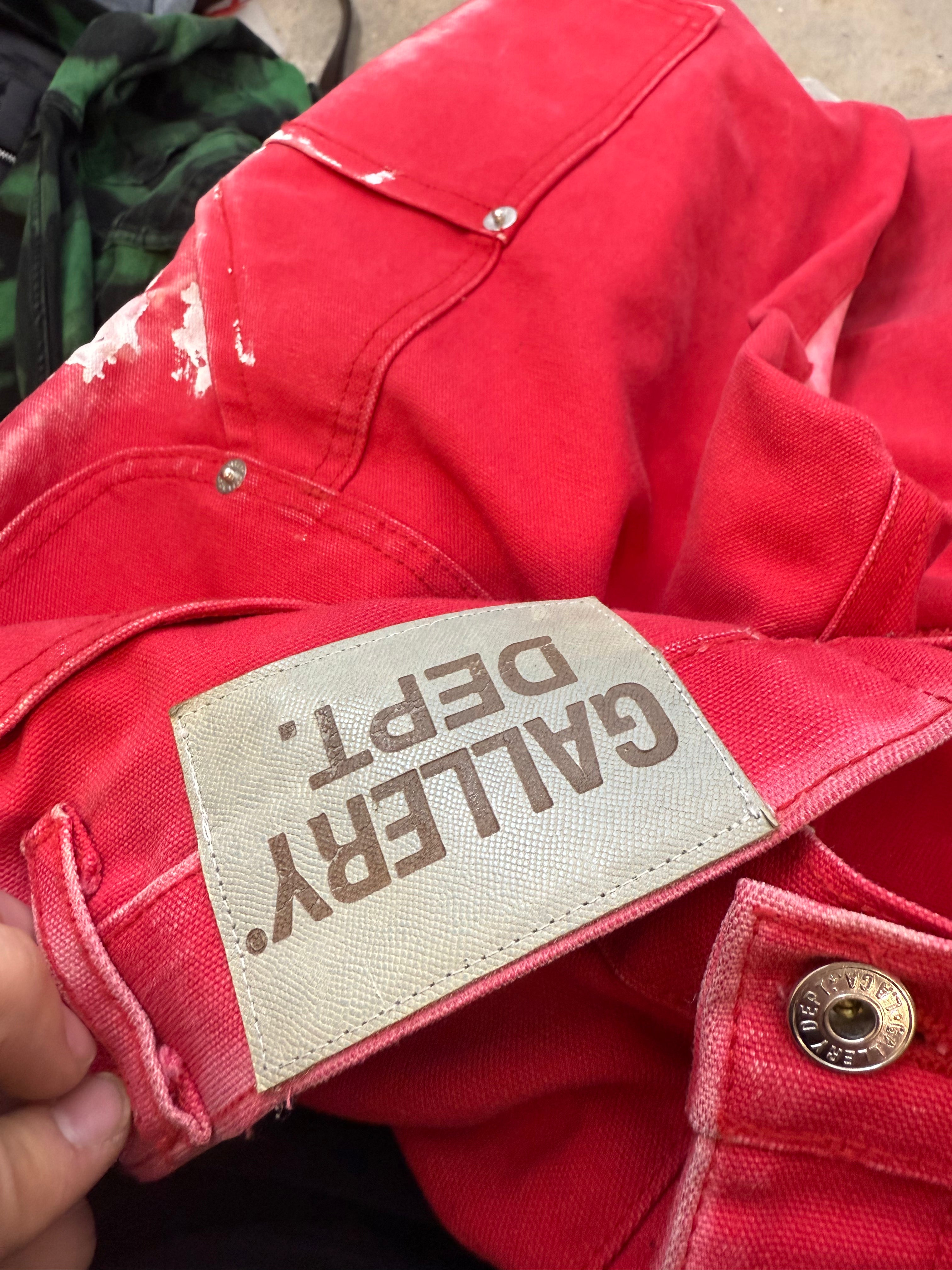 Gallery Dept Red Flare Carpenter Pants