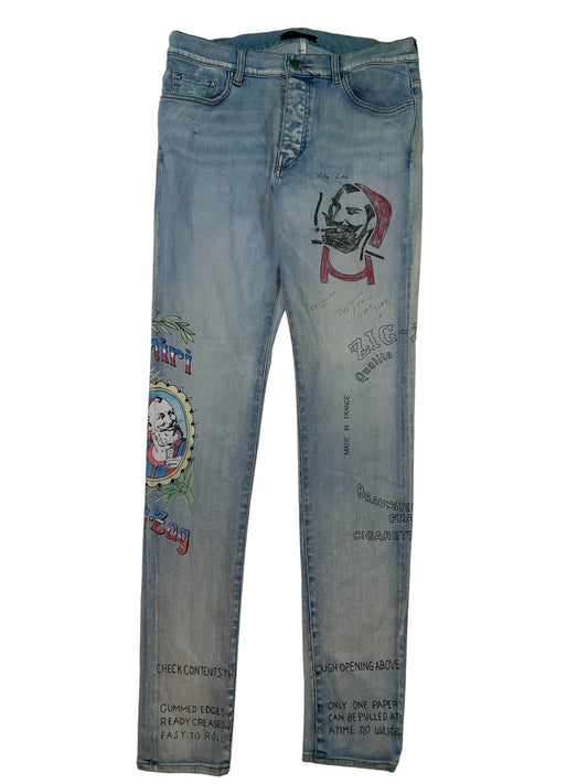 Amiri Thrasher Zig Zag Jeans