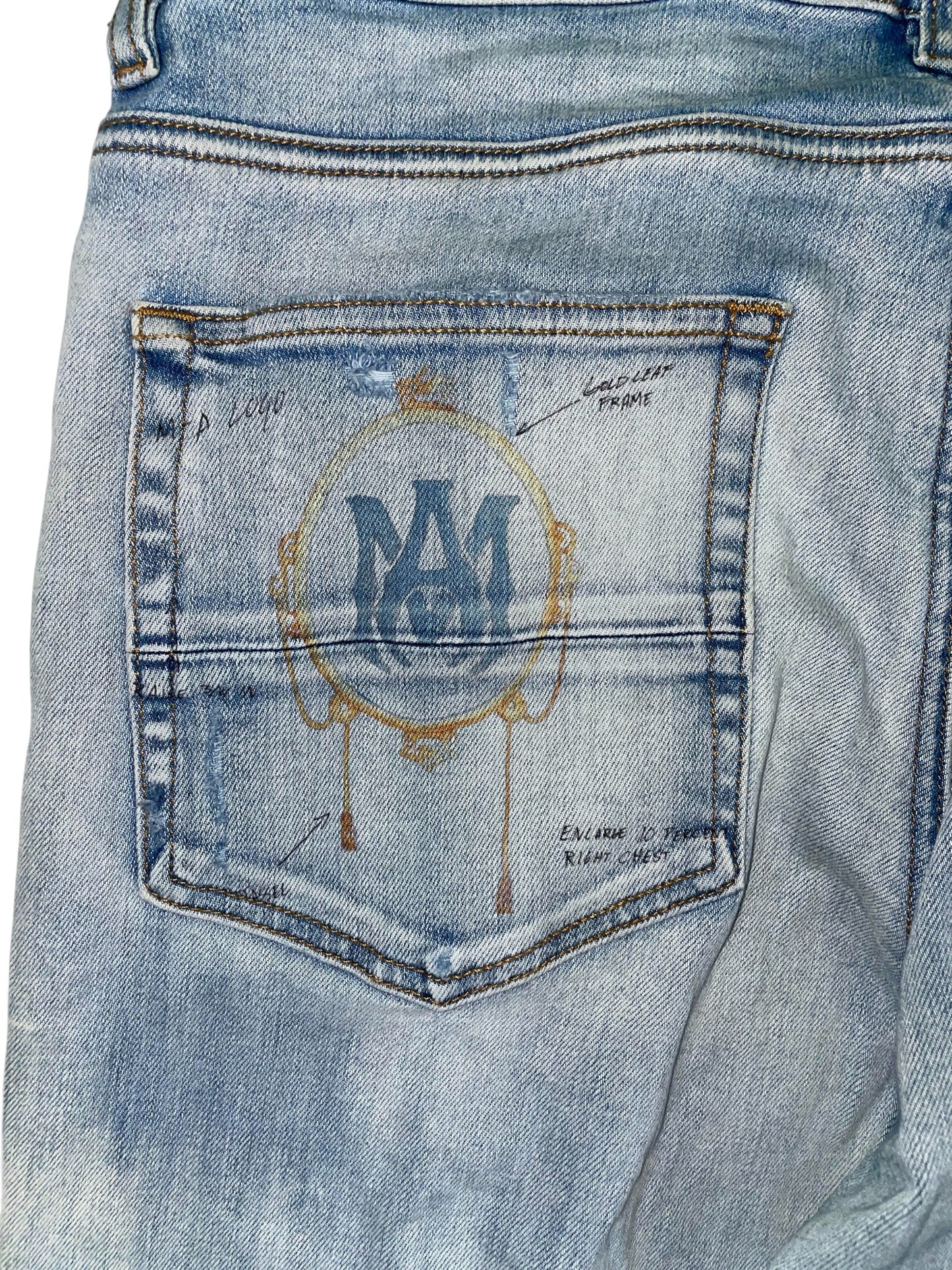 Amiri Thrasher Zig Zag Jeans
