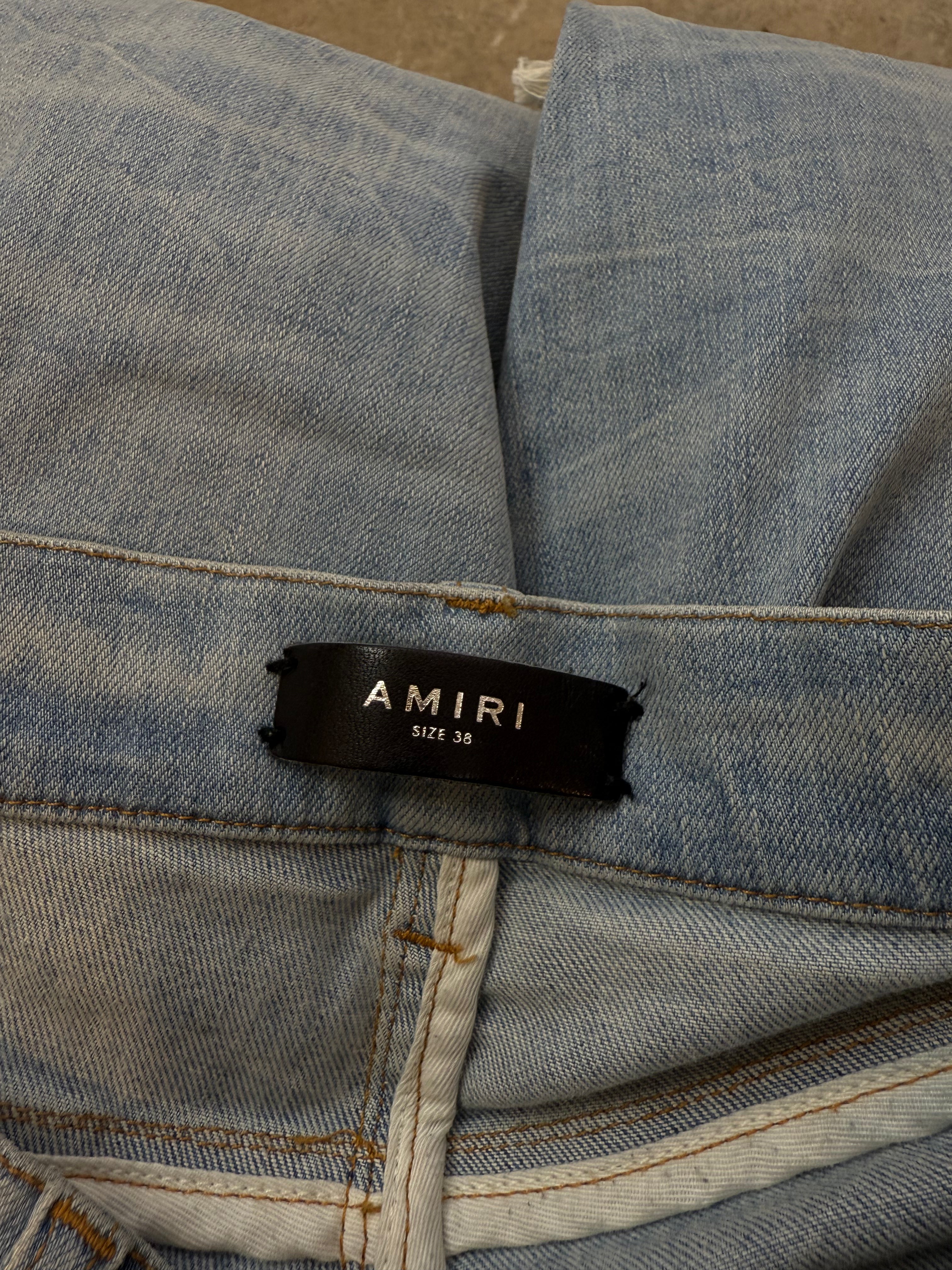 Amiri MX1 Zebra Patch Jeans