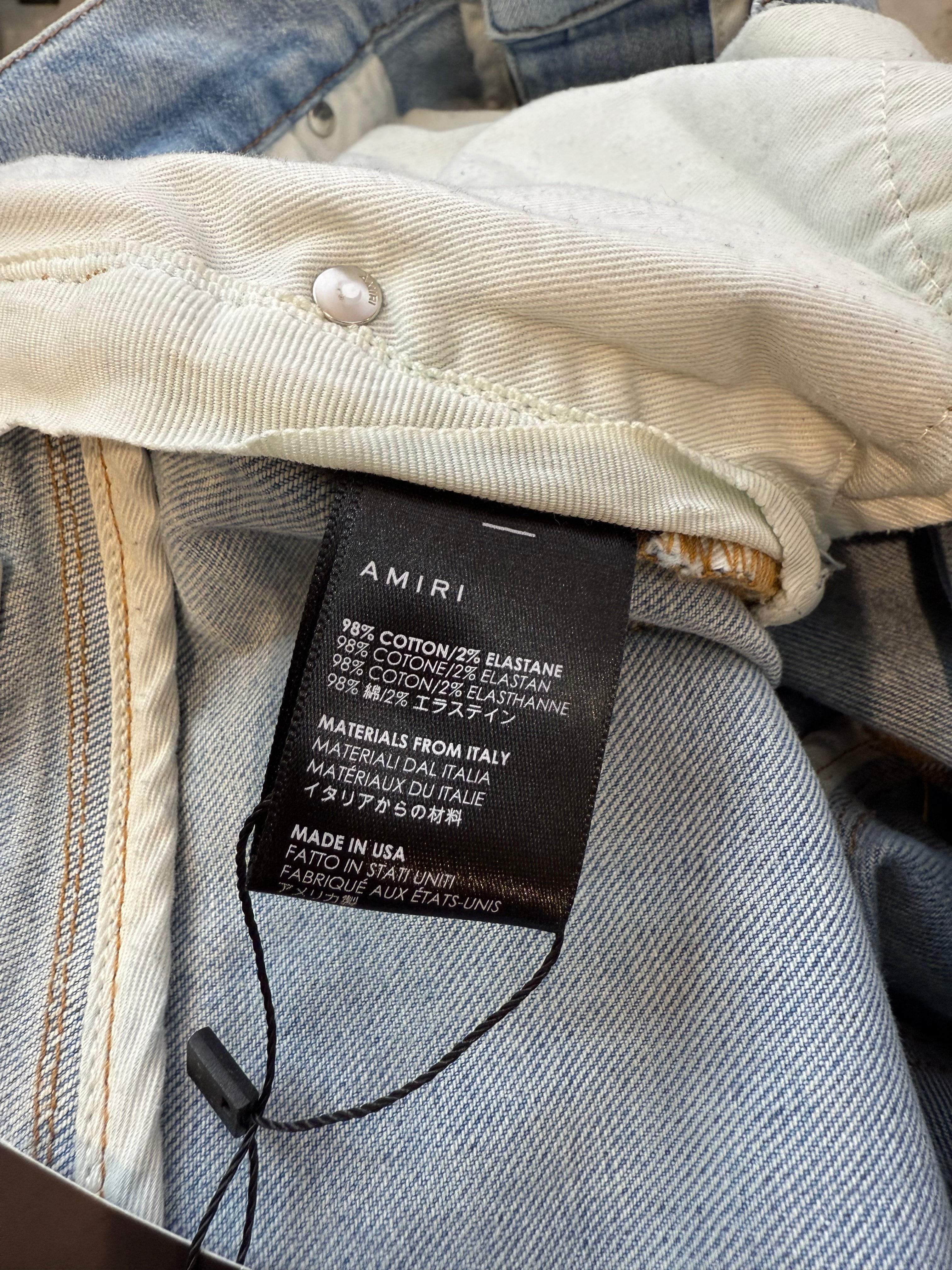 Amiri MX1 Zebra Patch Jeans