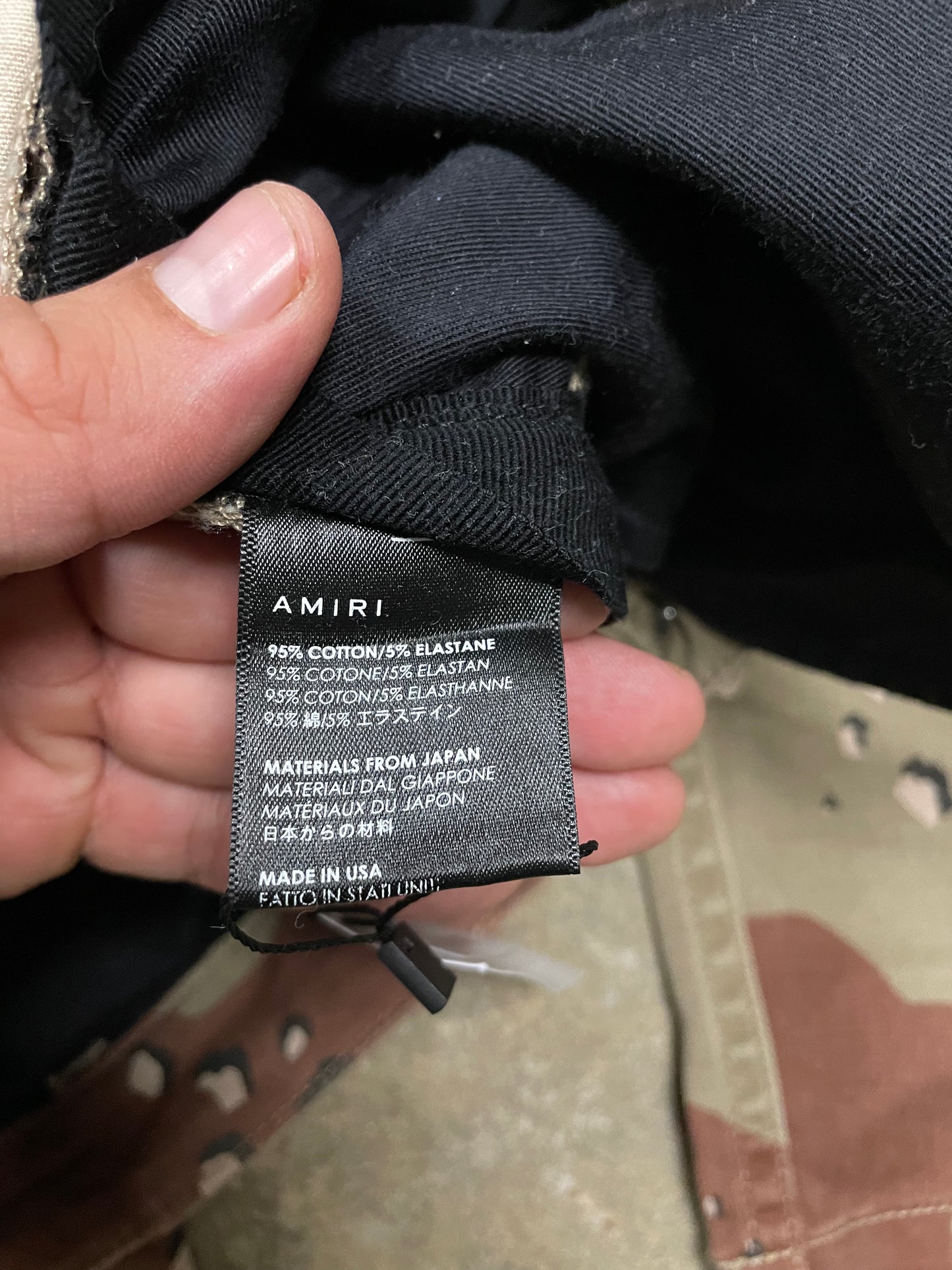 Amiri Cargo Pants Desert Camo 29 Used