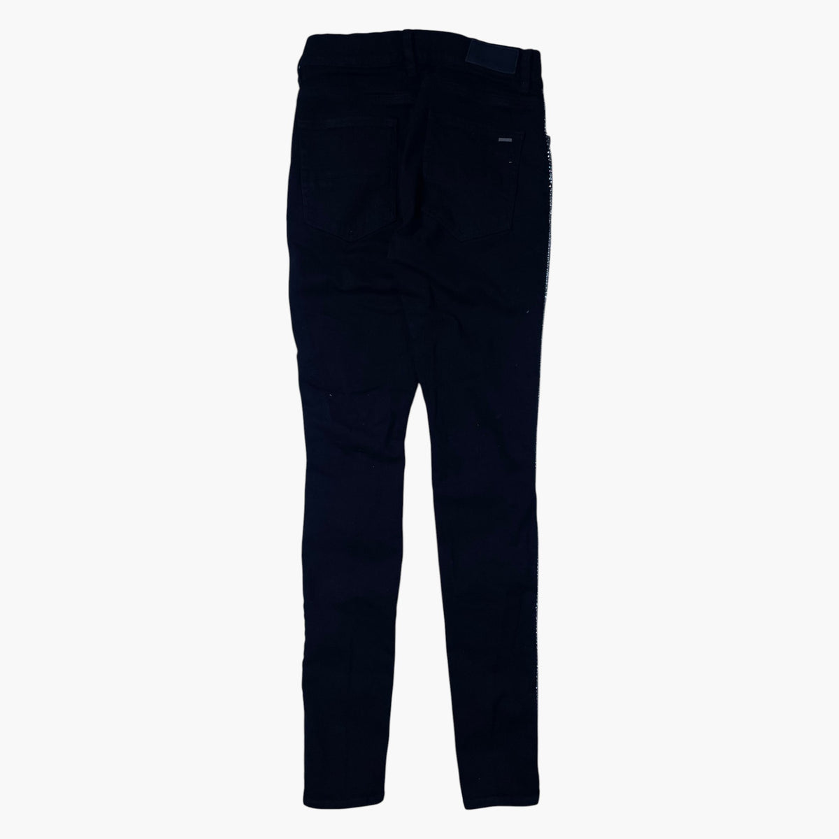 Amiri Crystal Stripe Black Jeans