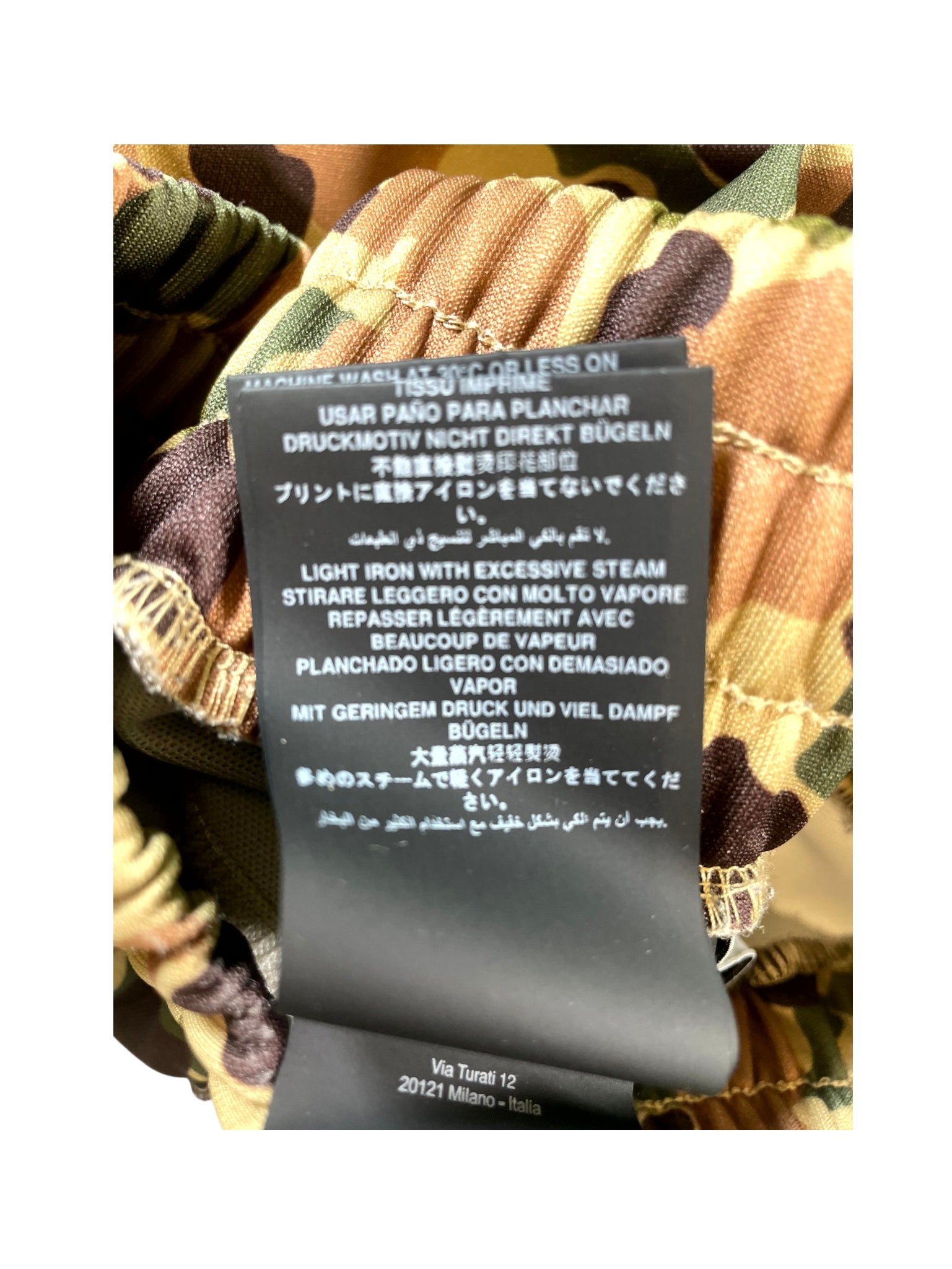 Palm Angels Camo Striped Multicolor Track Pants