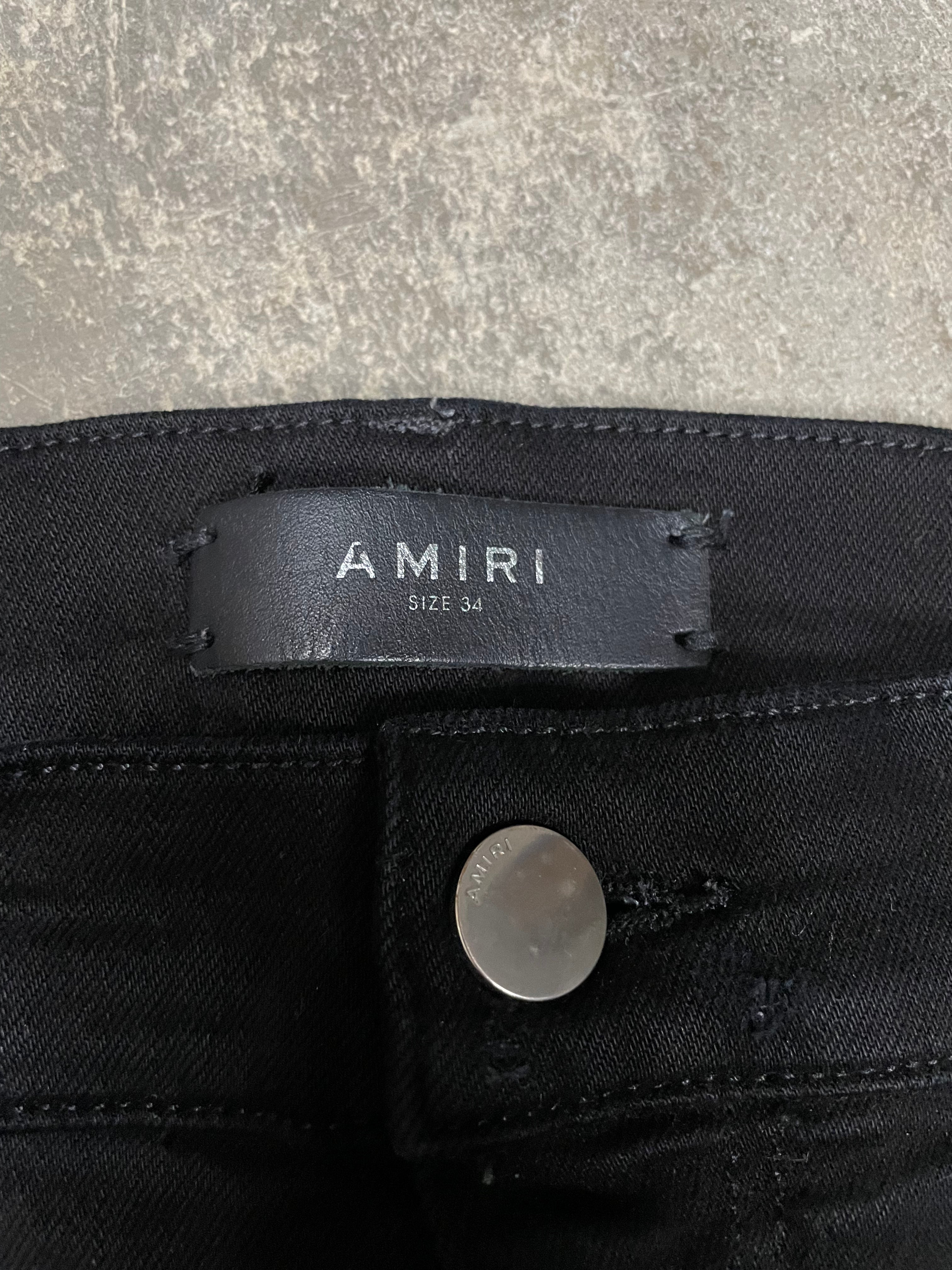 Amiri Jeans Black White Stripe 34 Used