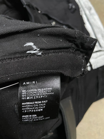 Amiri Jeans Black White Stripe 34 Used
