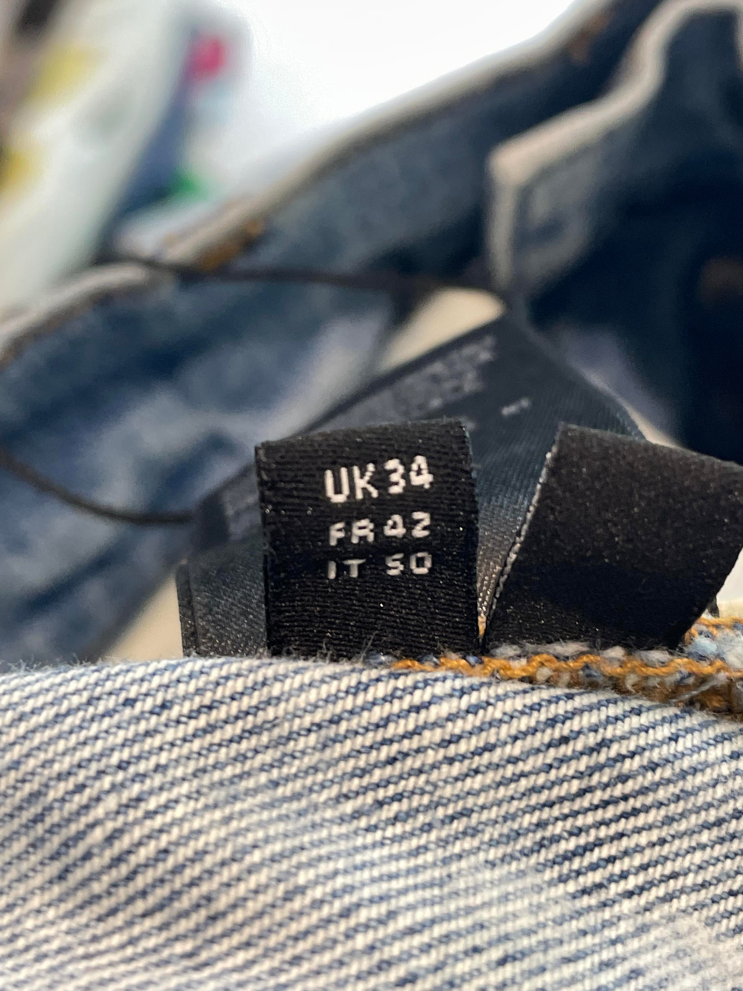 Amiri Thrasher Multi Color Light Wash Jeans