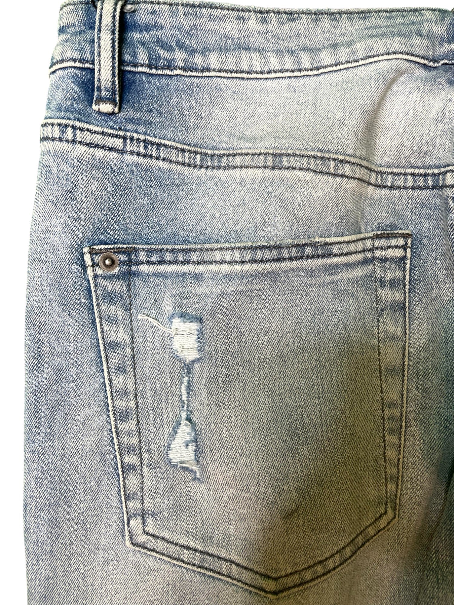 Ksubi "Multi Color Writing" Light Wash Blue Jeans