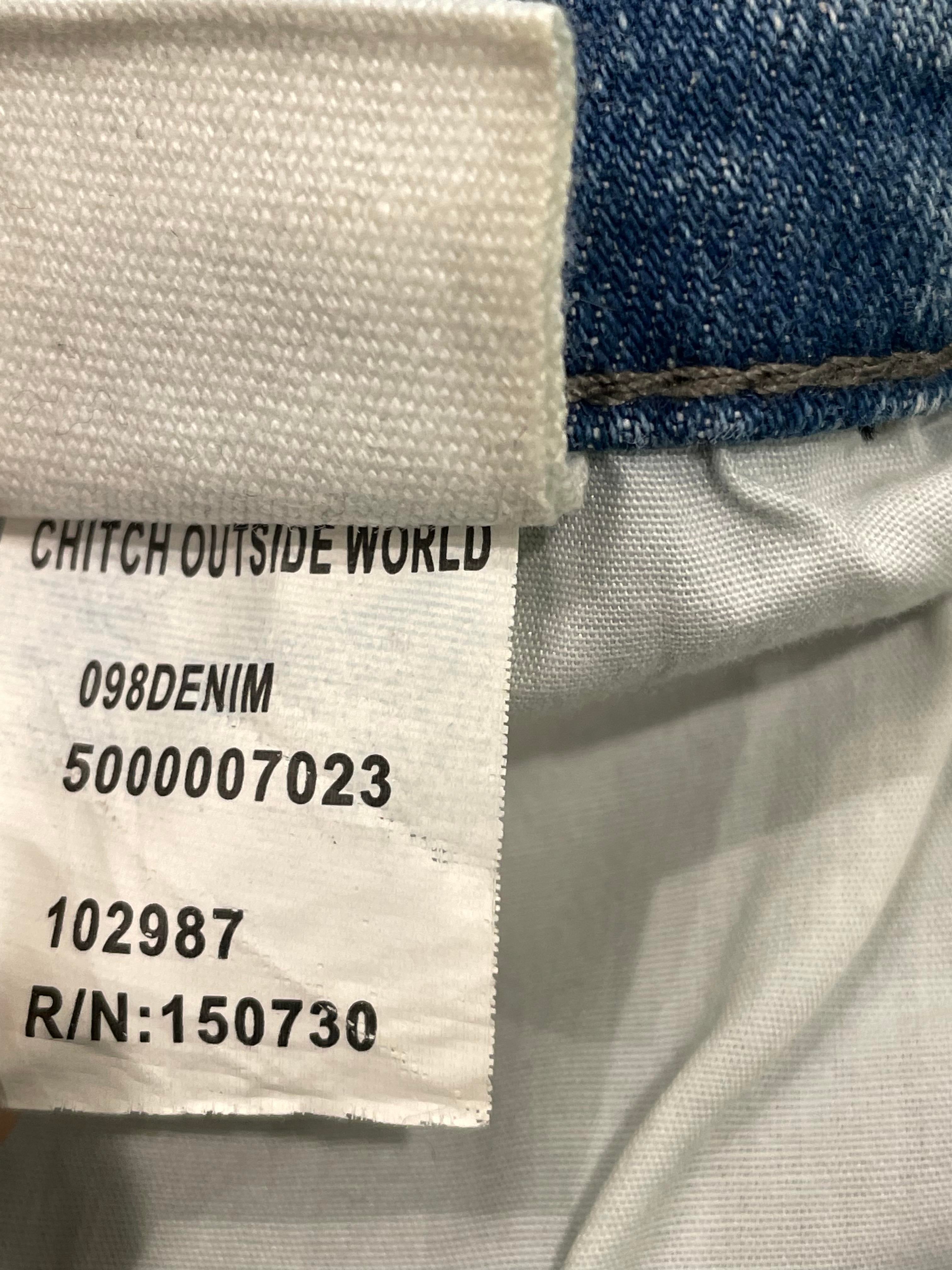 Ksubi "Multi Color Writing" Light Wash Blue Jeans