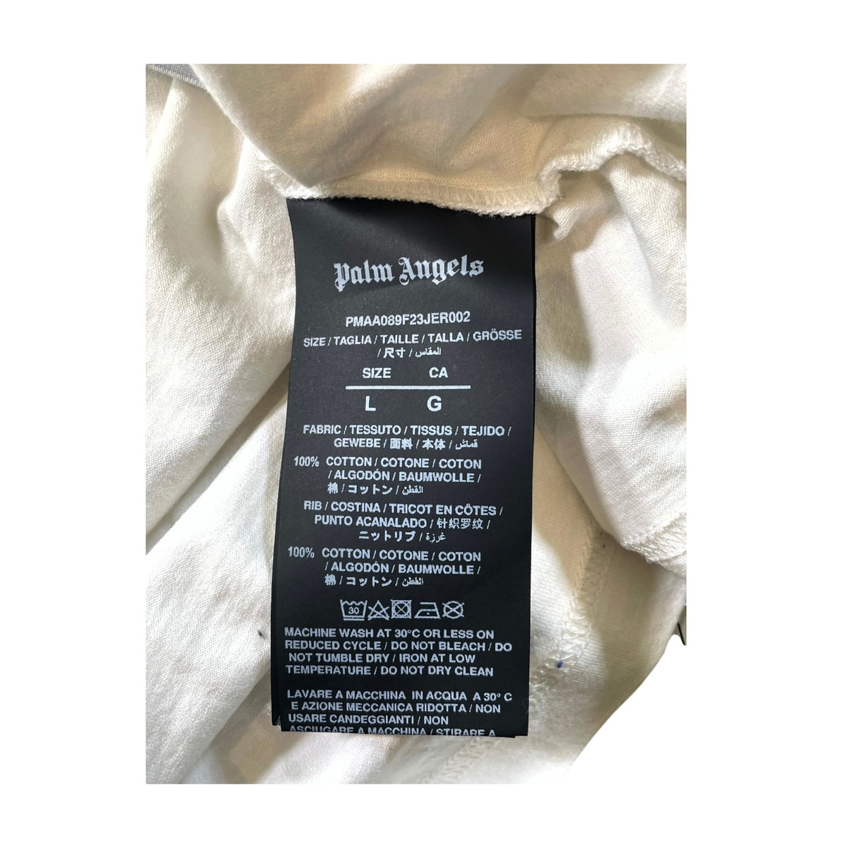 Palm Angels Classic Logo White Tee
