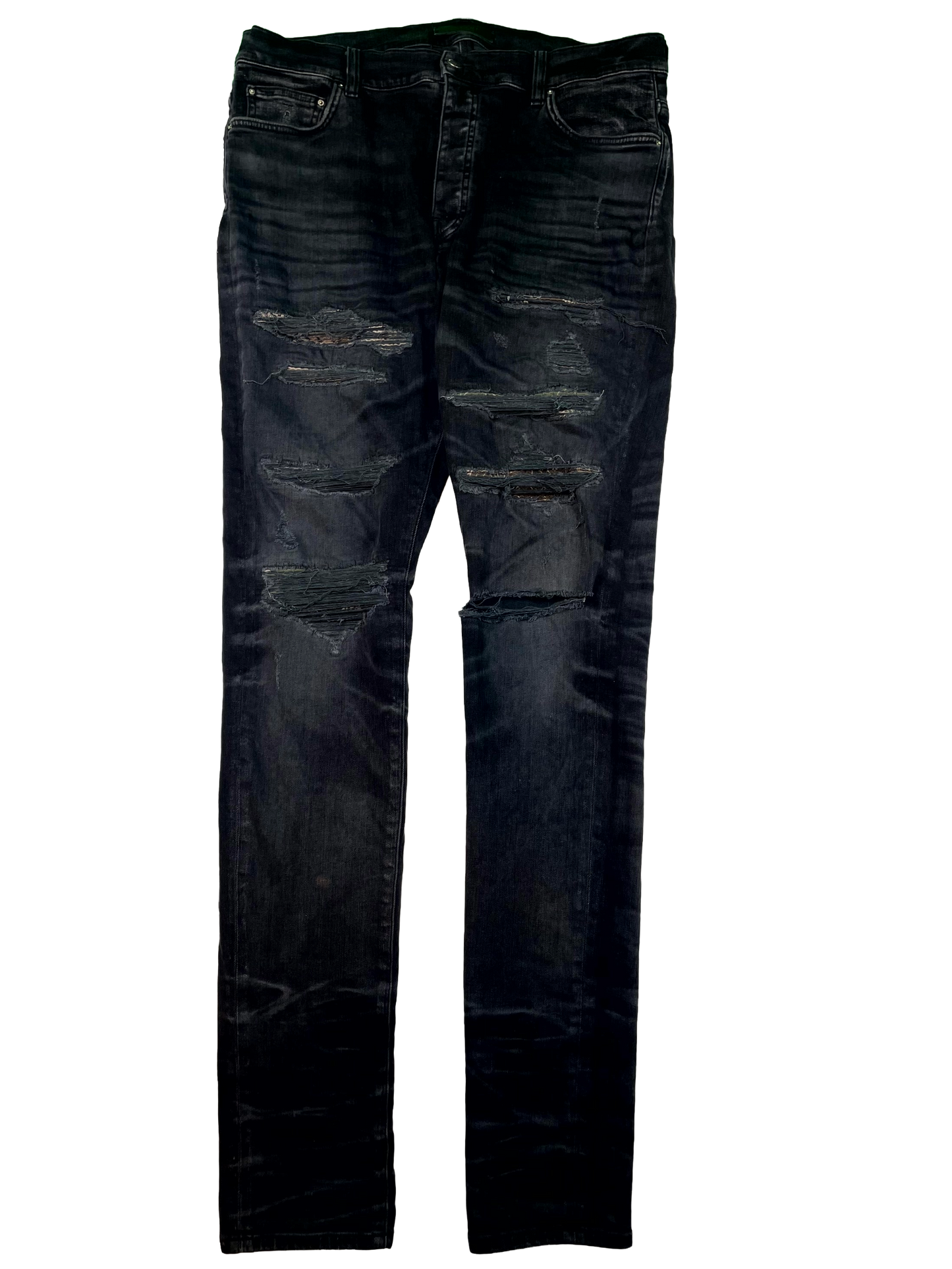 Amiri Thrasher Brown & Green Jeans