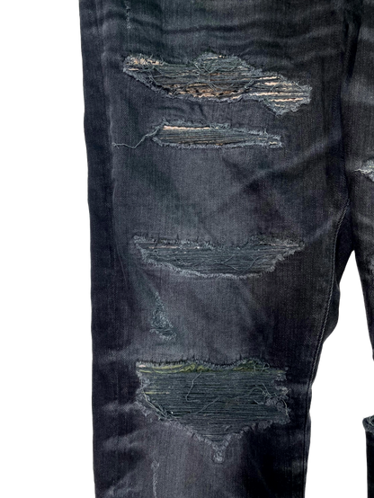 Amiri Thrasher Brown & Green Jeans
