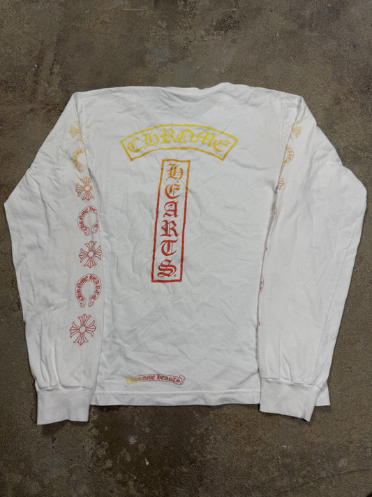 Chrome Hearts TBar White LS Used Medium No Box