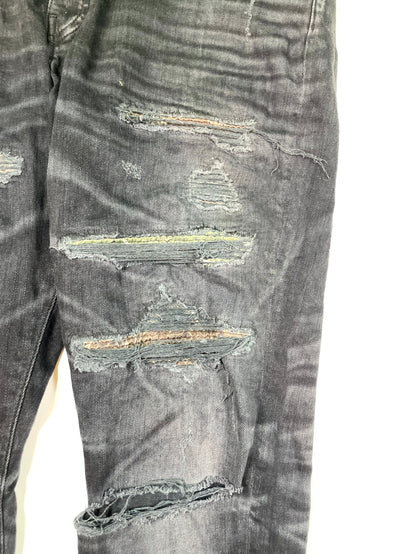 Amiri Thrasher Brown & Green Jeans