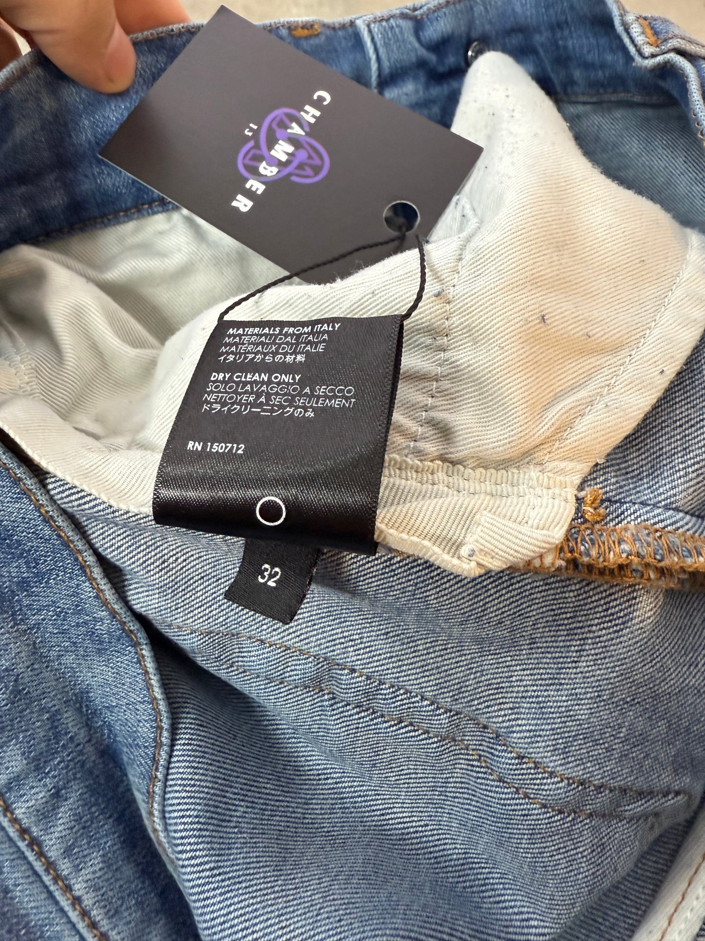 Amiri Varsity A Patch Blue Jeans