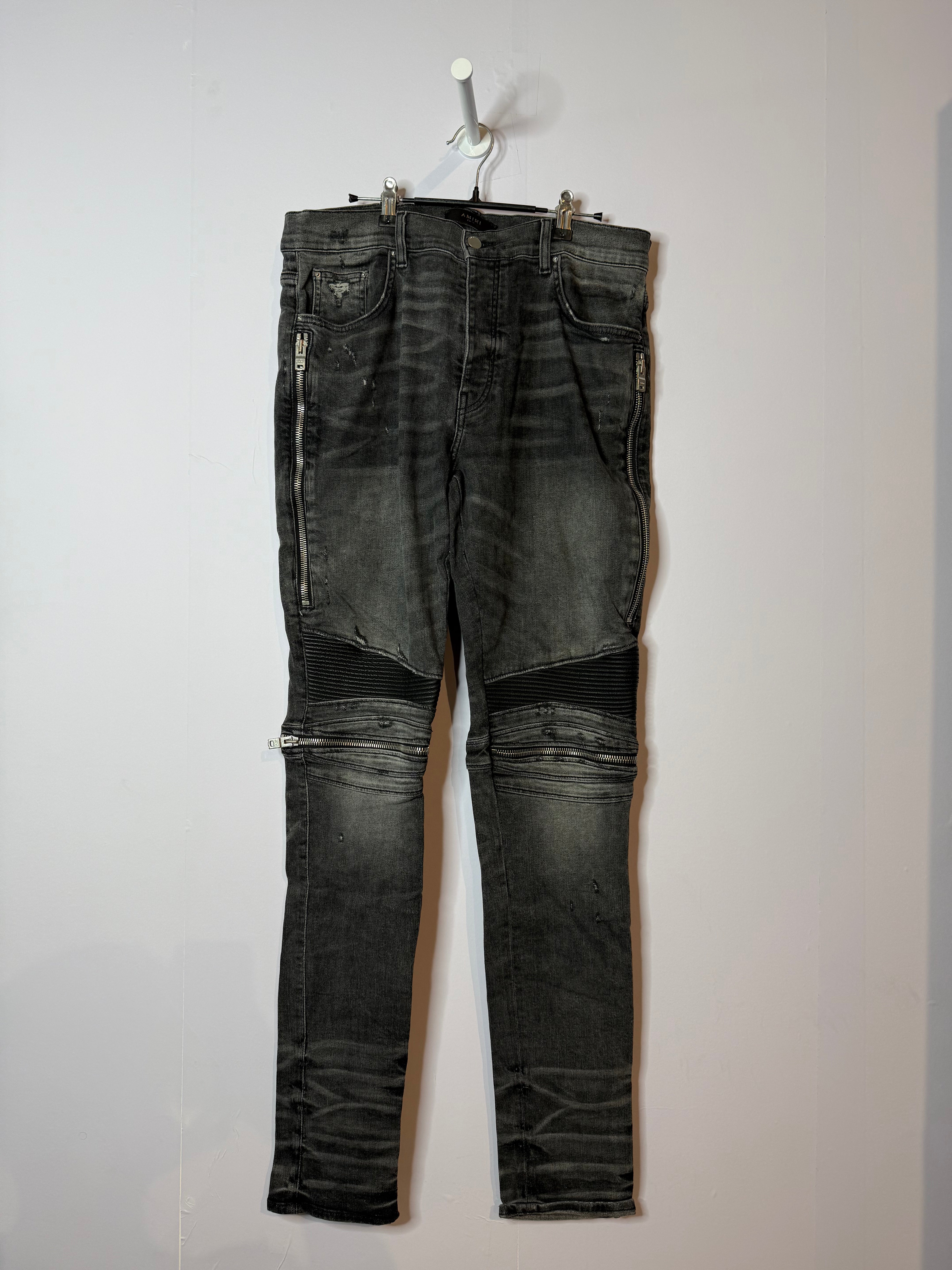 Amiri MX2 Grey & Black Jeans