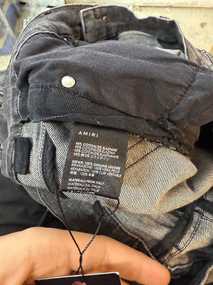 Amiri MX2 Grey & Black Jeans