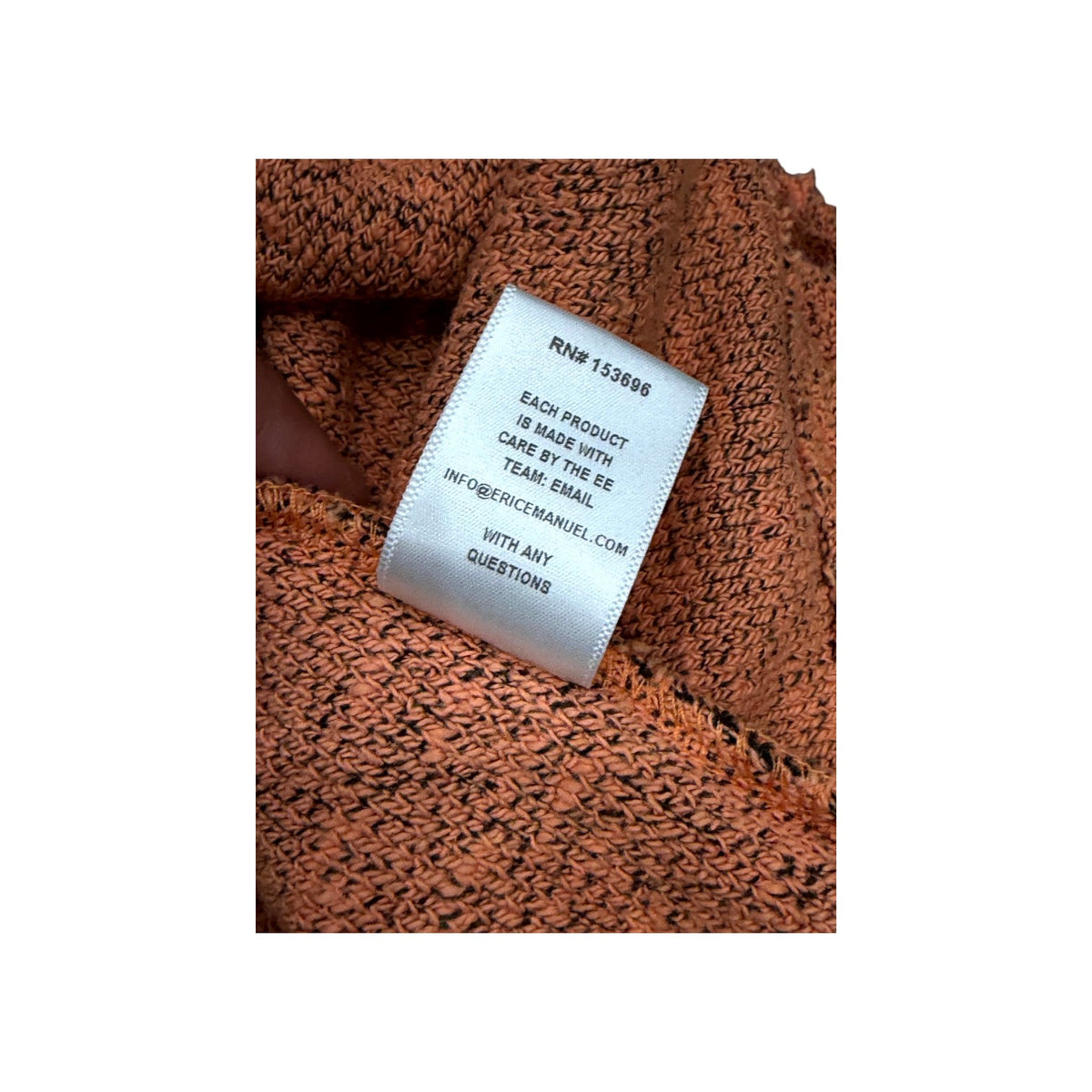 Eric Emanuel Boucle Quarter Zip Orange Sweatsuit