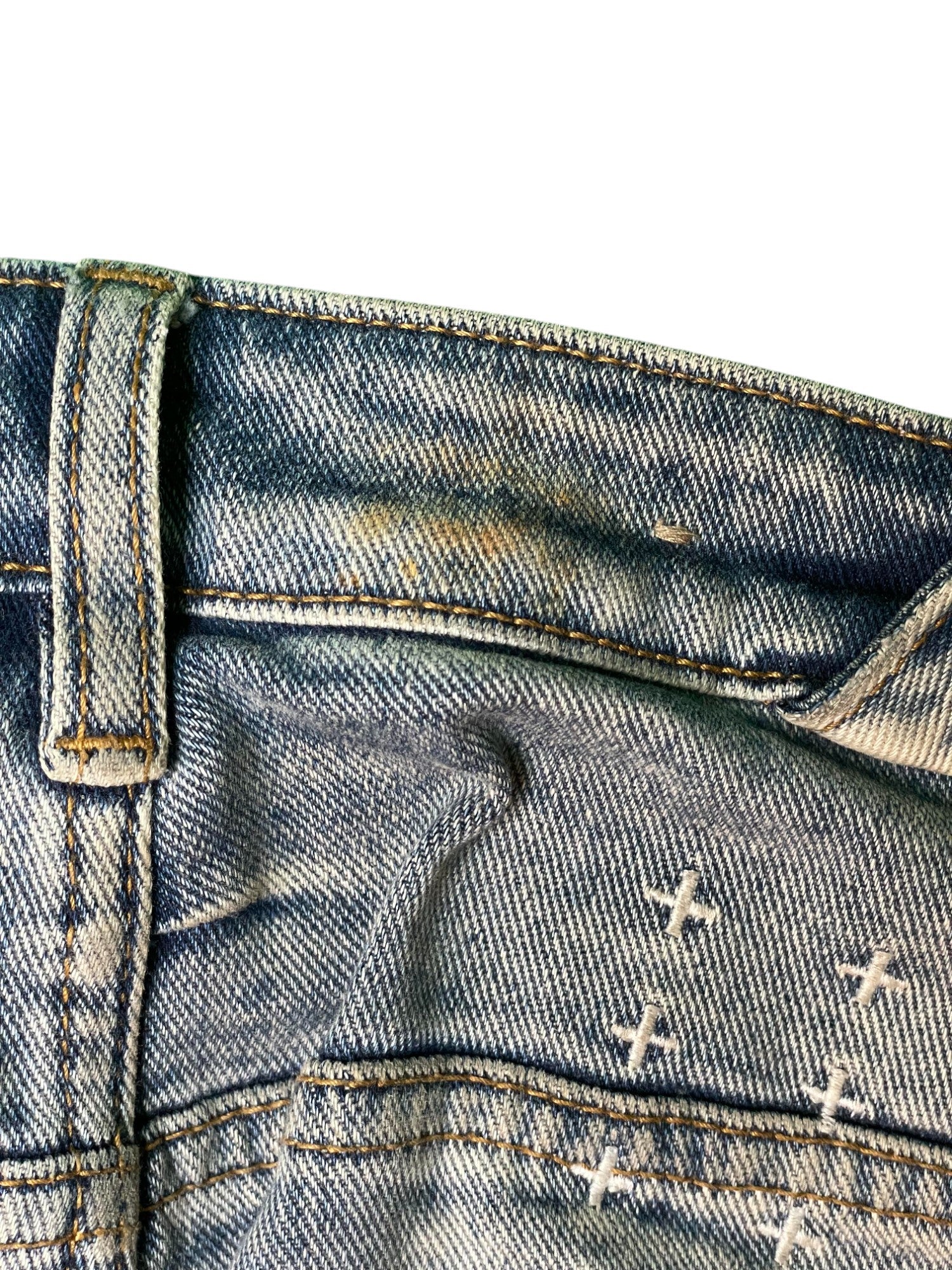 Ksubi "Van Winkle Half Way" Light Wash Blue Jeans