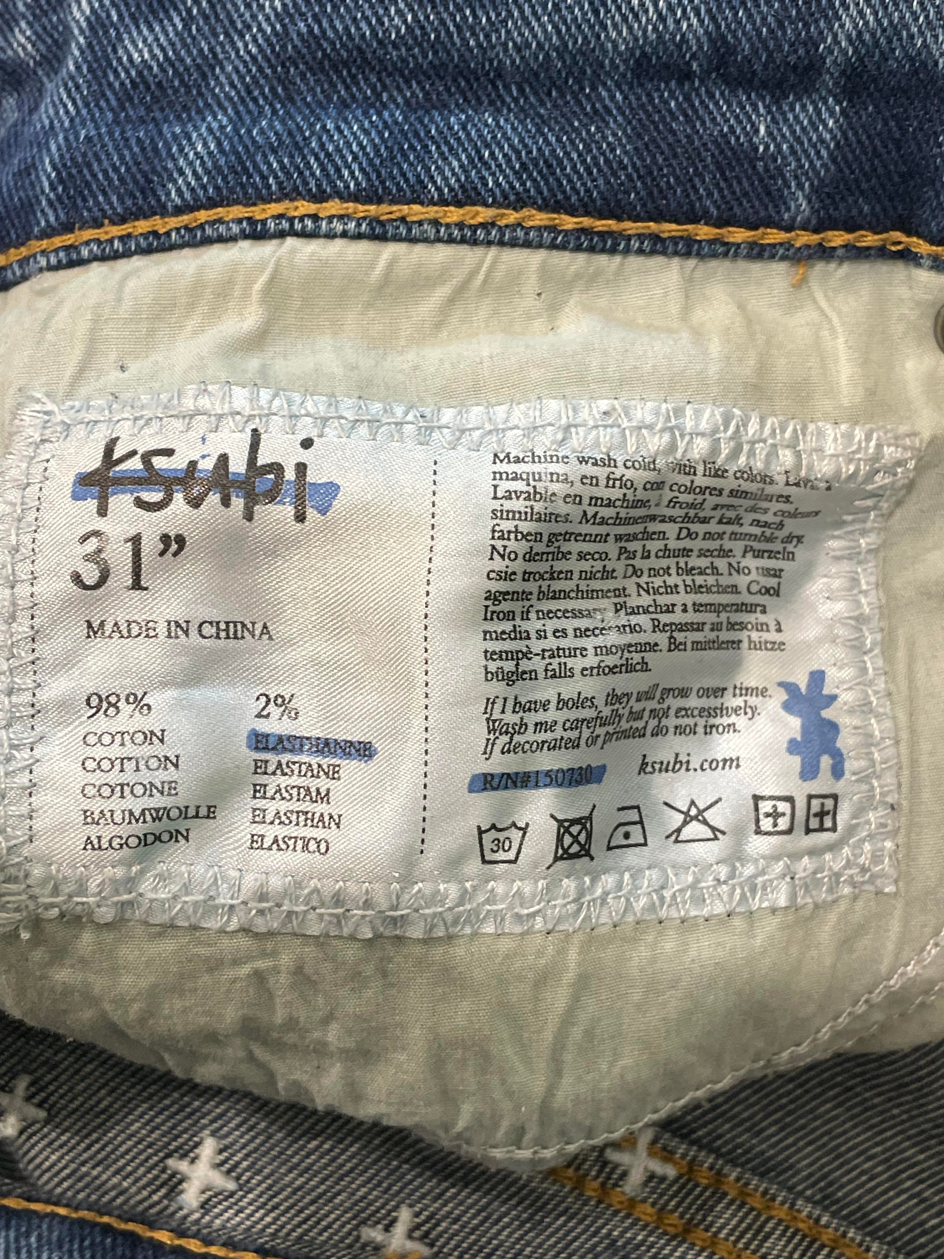 Ksubi "Van Winkle Half Way" Light Wash Blue Jeans