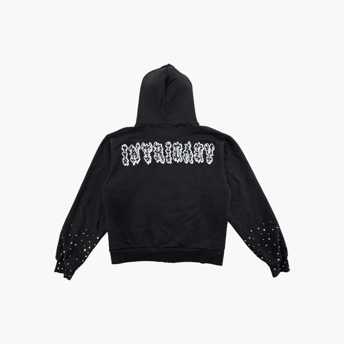 Lost Intricacy Black Patch Zip Up Hoodie
