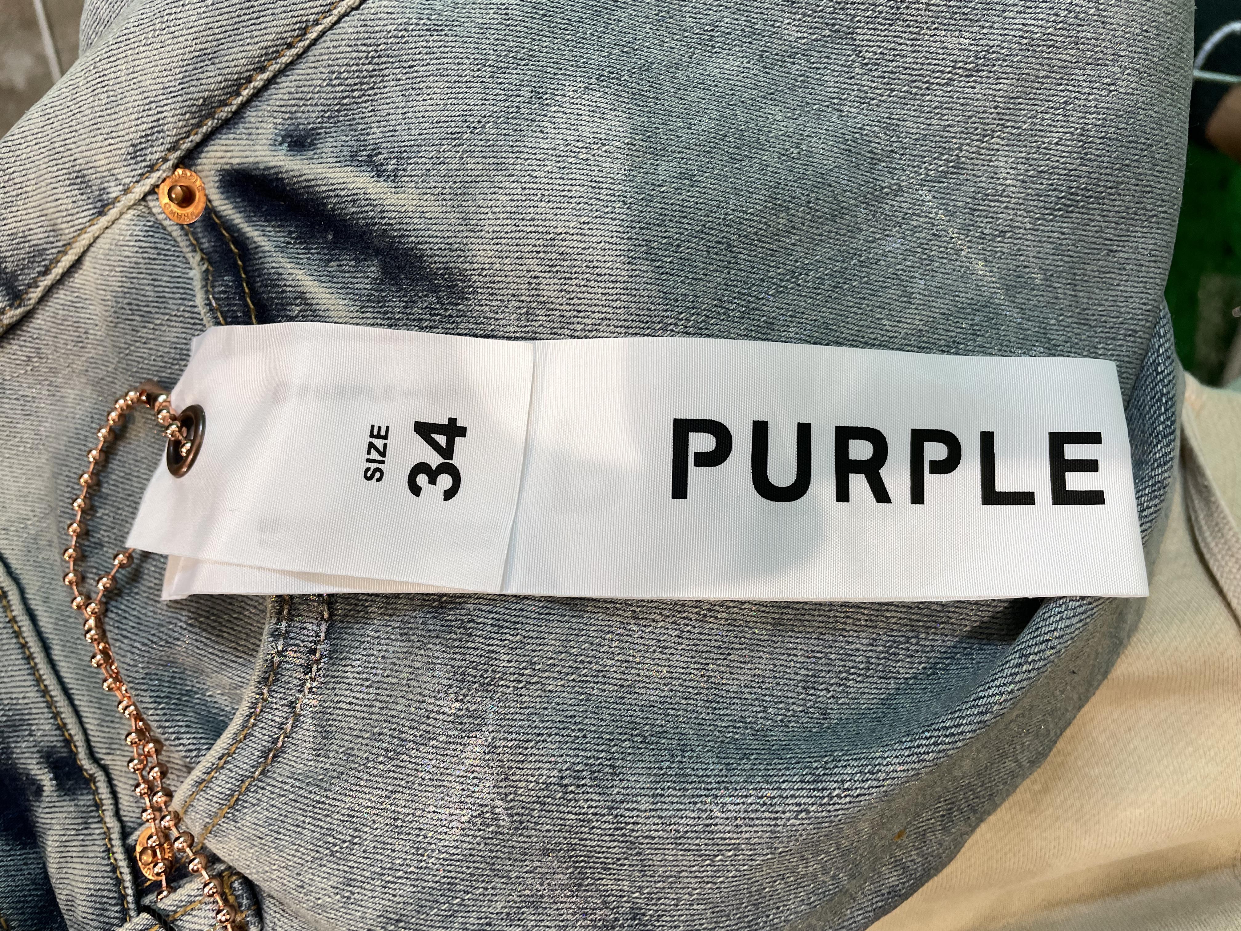 Purple Brand "Shine" Light Wash Blue Jeans
