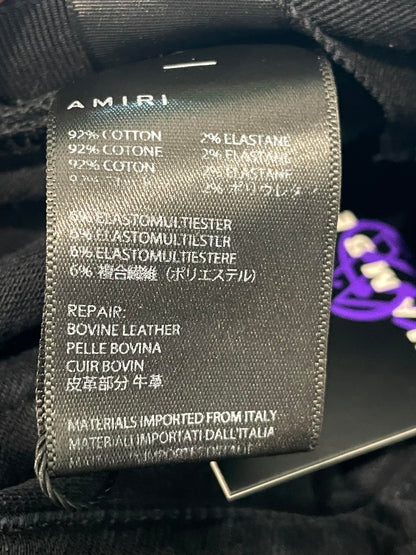 Amiri Thrasher Cheetah Black Jeans