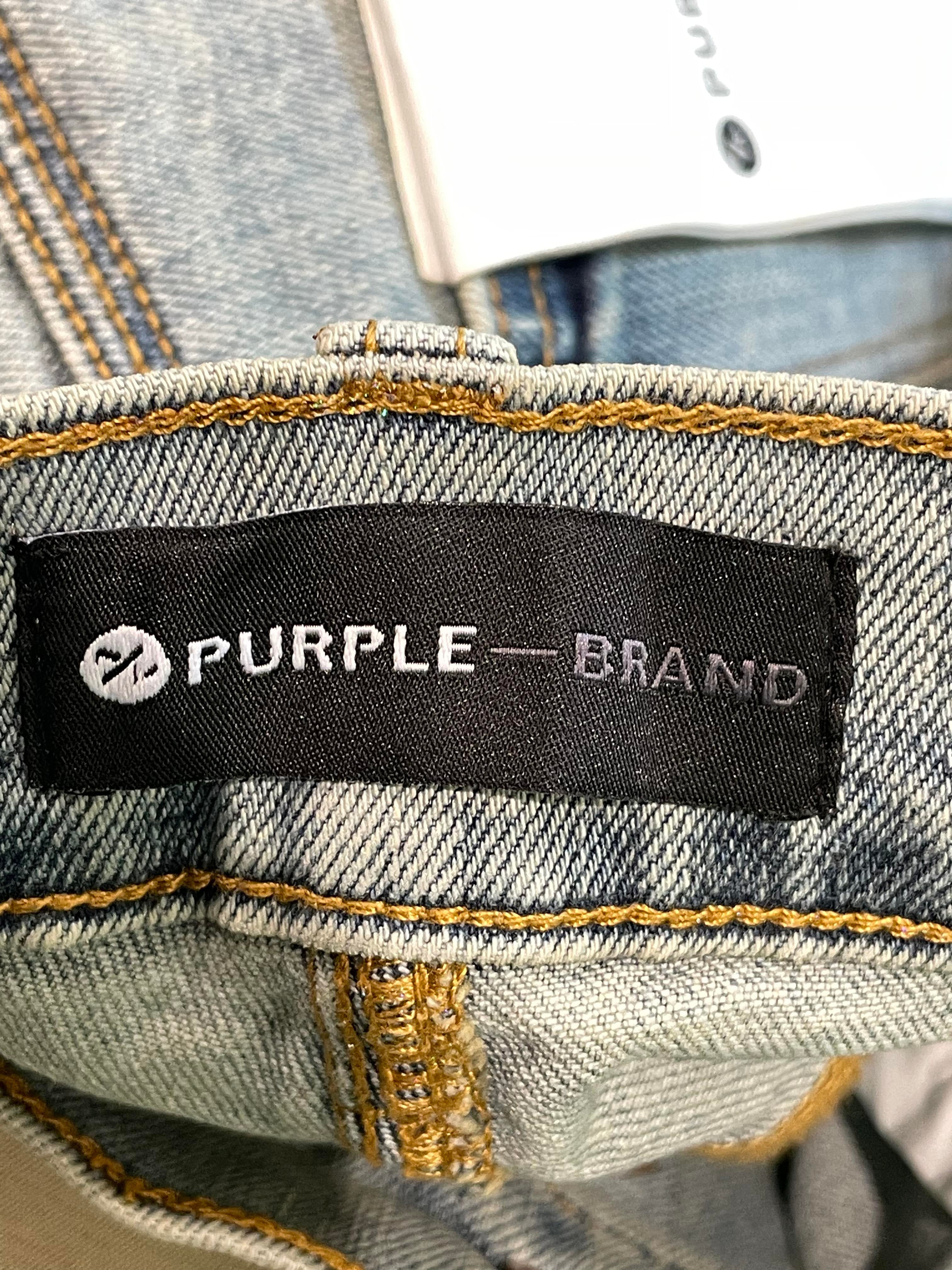 Purple Brand "Shine" Light Wash Blue Jeans