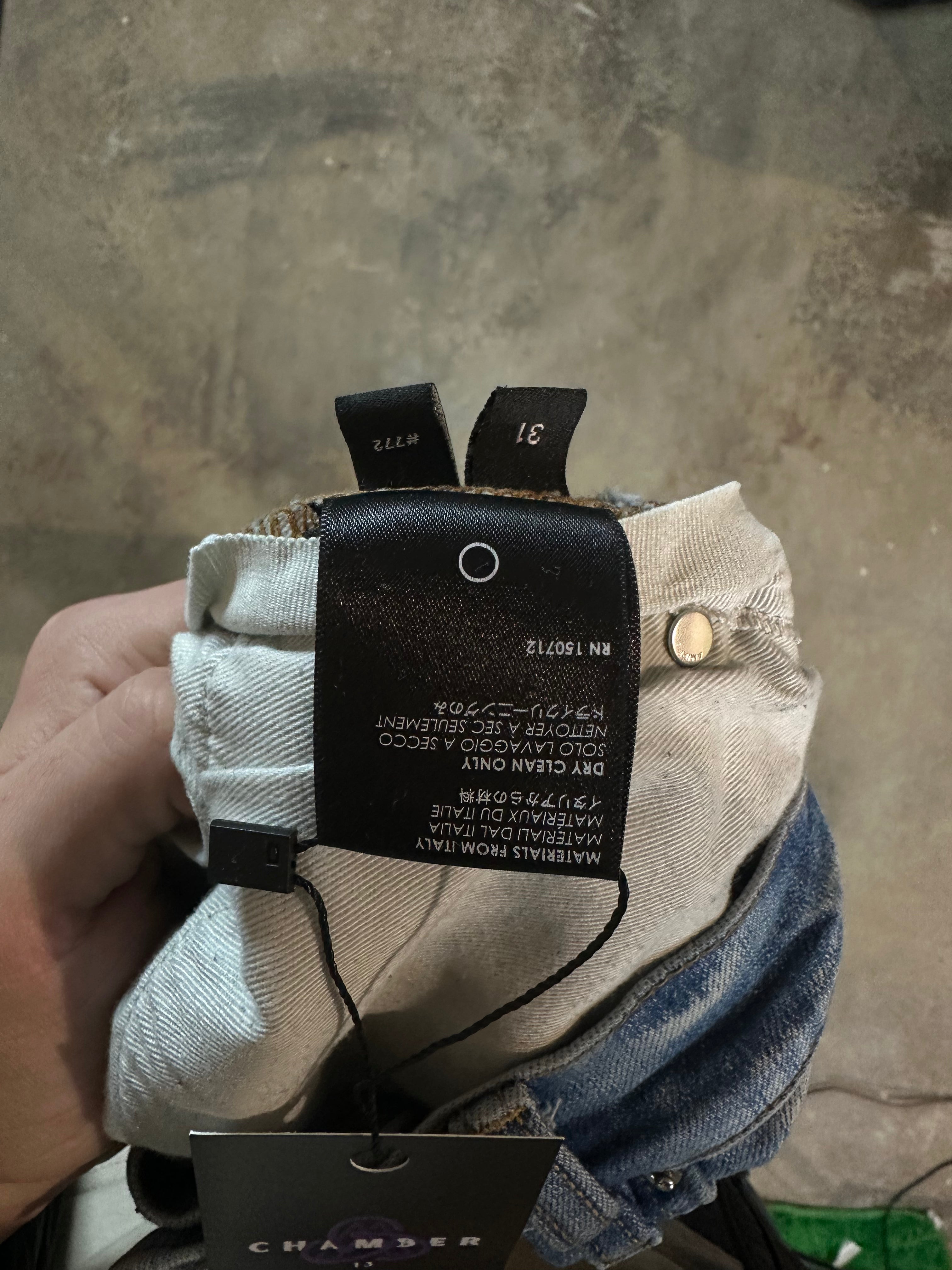 Amiri 'Old English' Light Wash Jeans