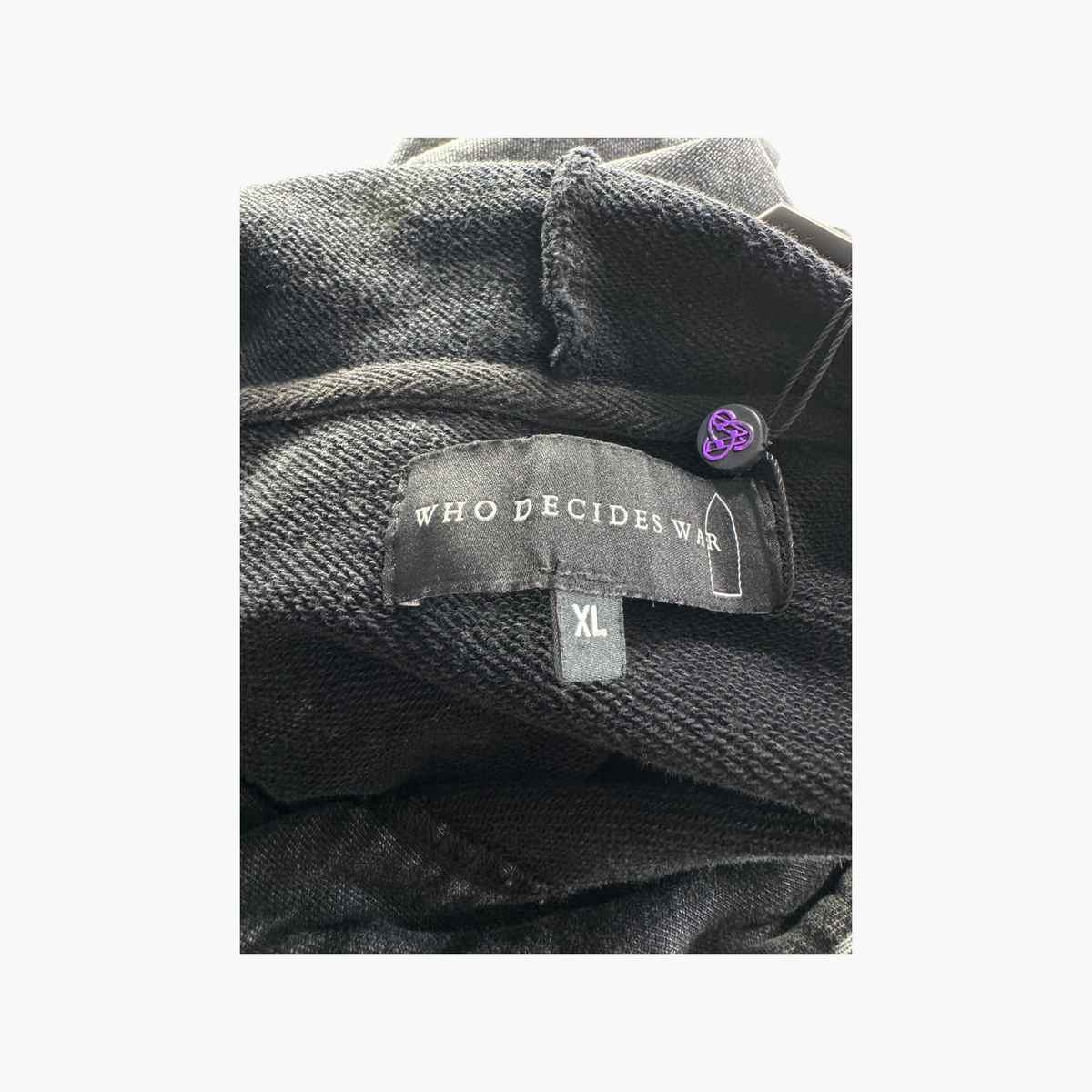 Who Decides War Multi Stained Glass Black Hoodie