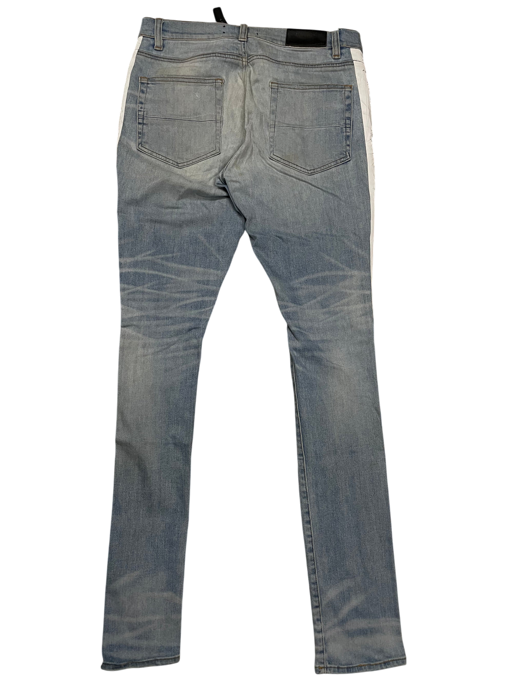 Amiri Jeans Stripe Light Wash & White Jeans