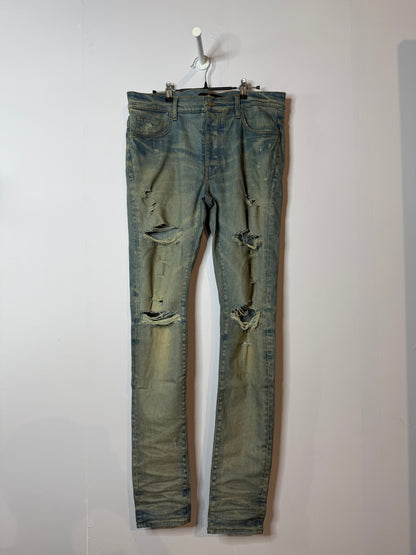 Amiri Vintage Wash Blue Jeans