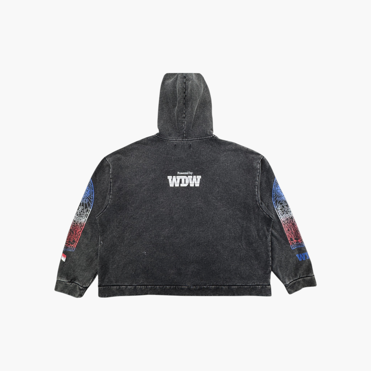 Who Decides War Multi Stained Glass Black Hoodie