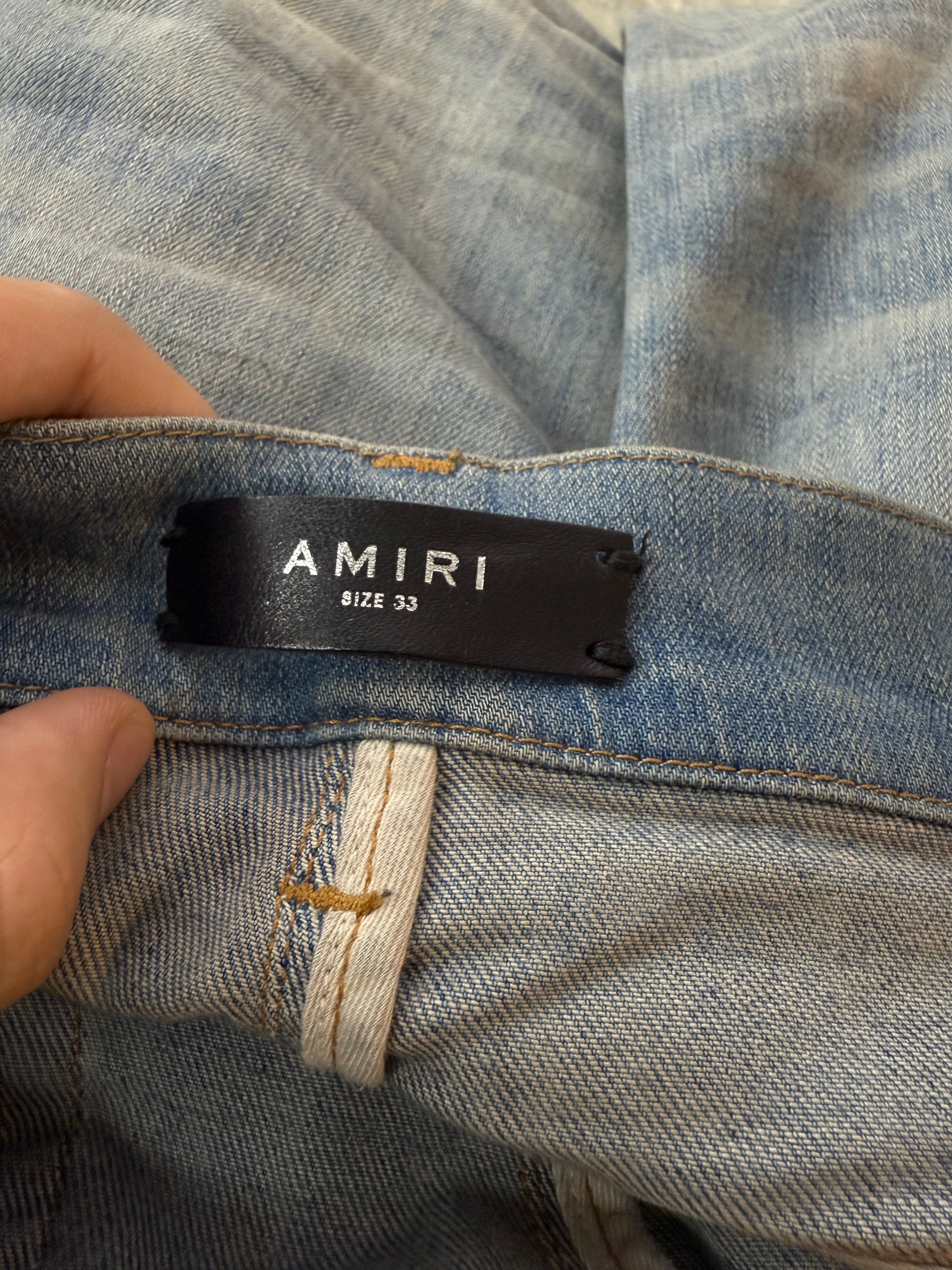 Amiri Vintage Wash Blue Jeans