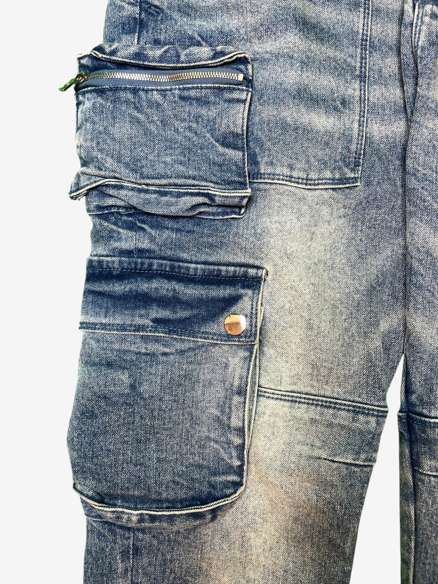 RTA "Cargo" Light Wash Blue Jeans