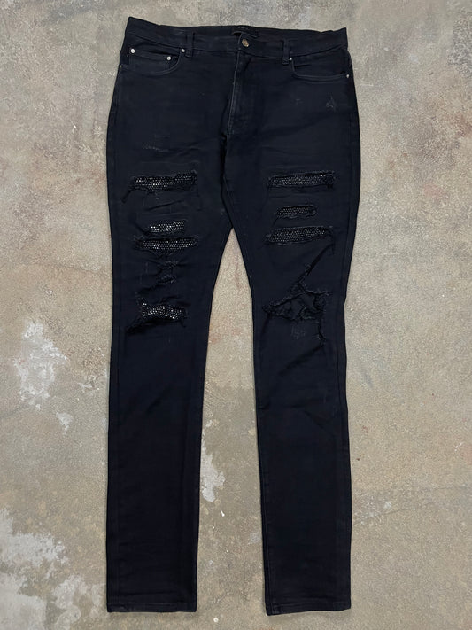 Amiri Jeans Black Crystal 36 Used