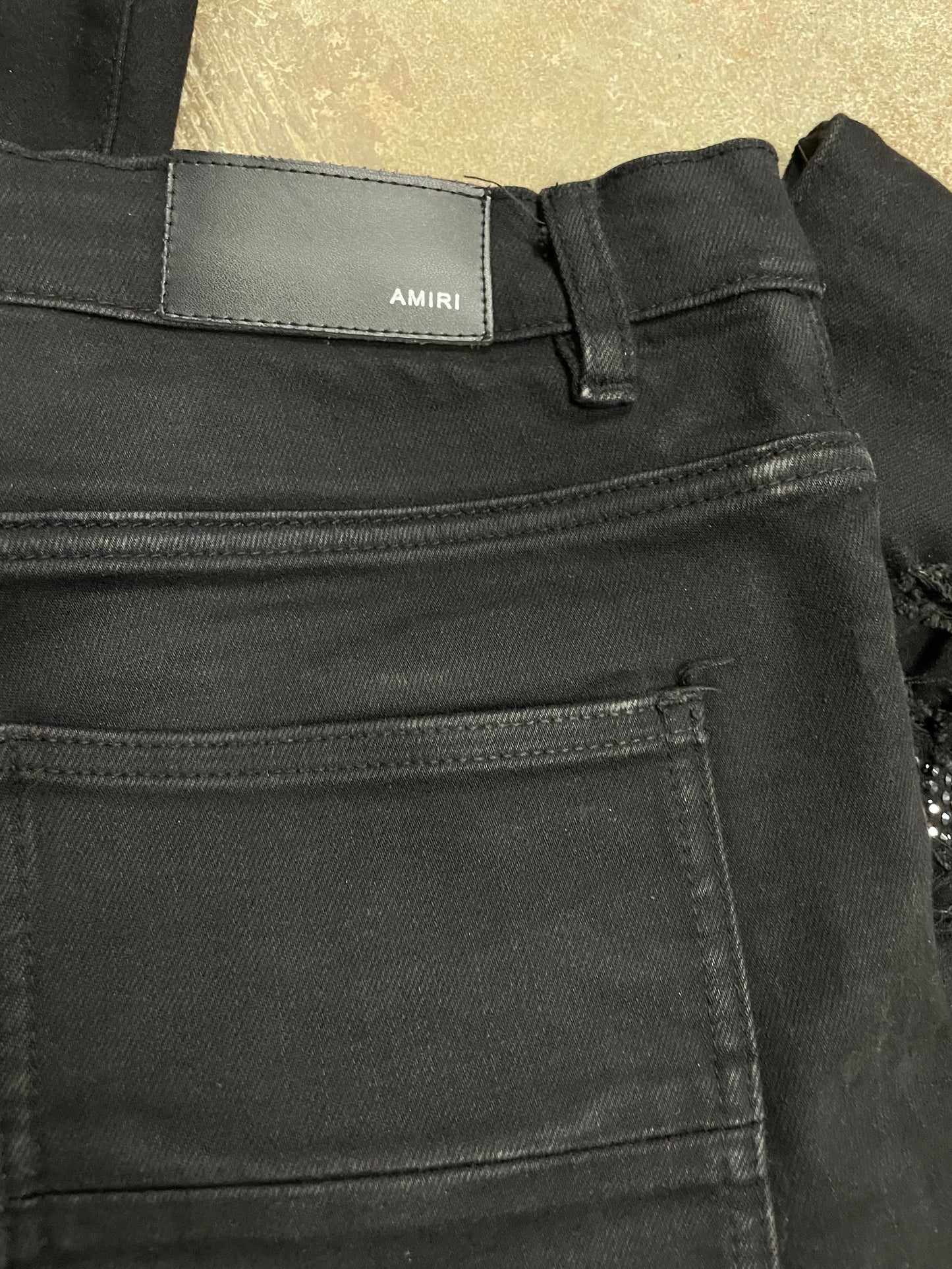 Amiri Jeans Black Crystal 36 Used