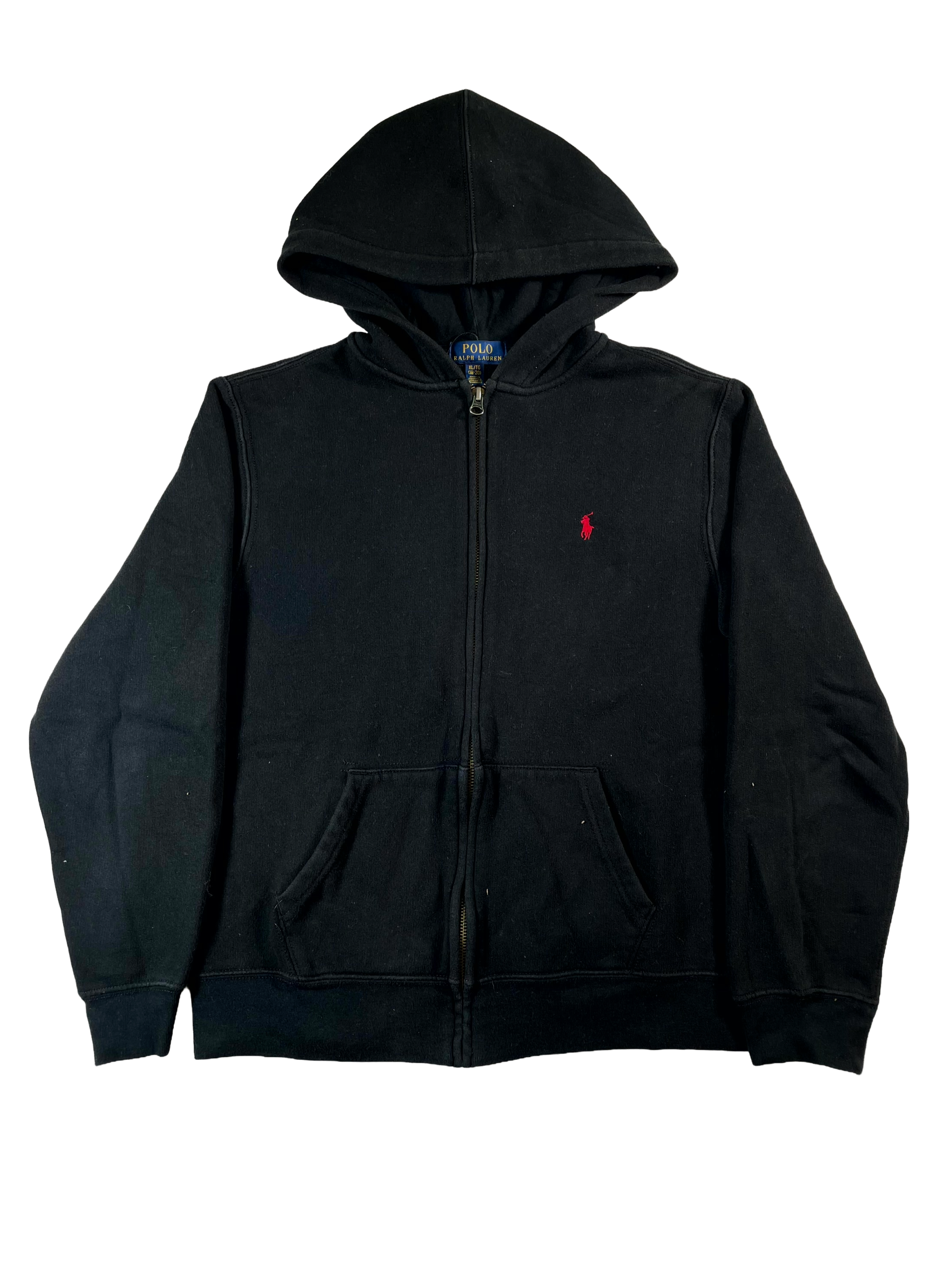 Polo Zip Up (KIDS) Black Hoodie