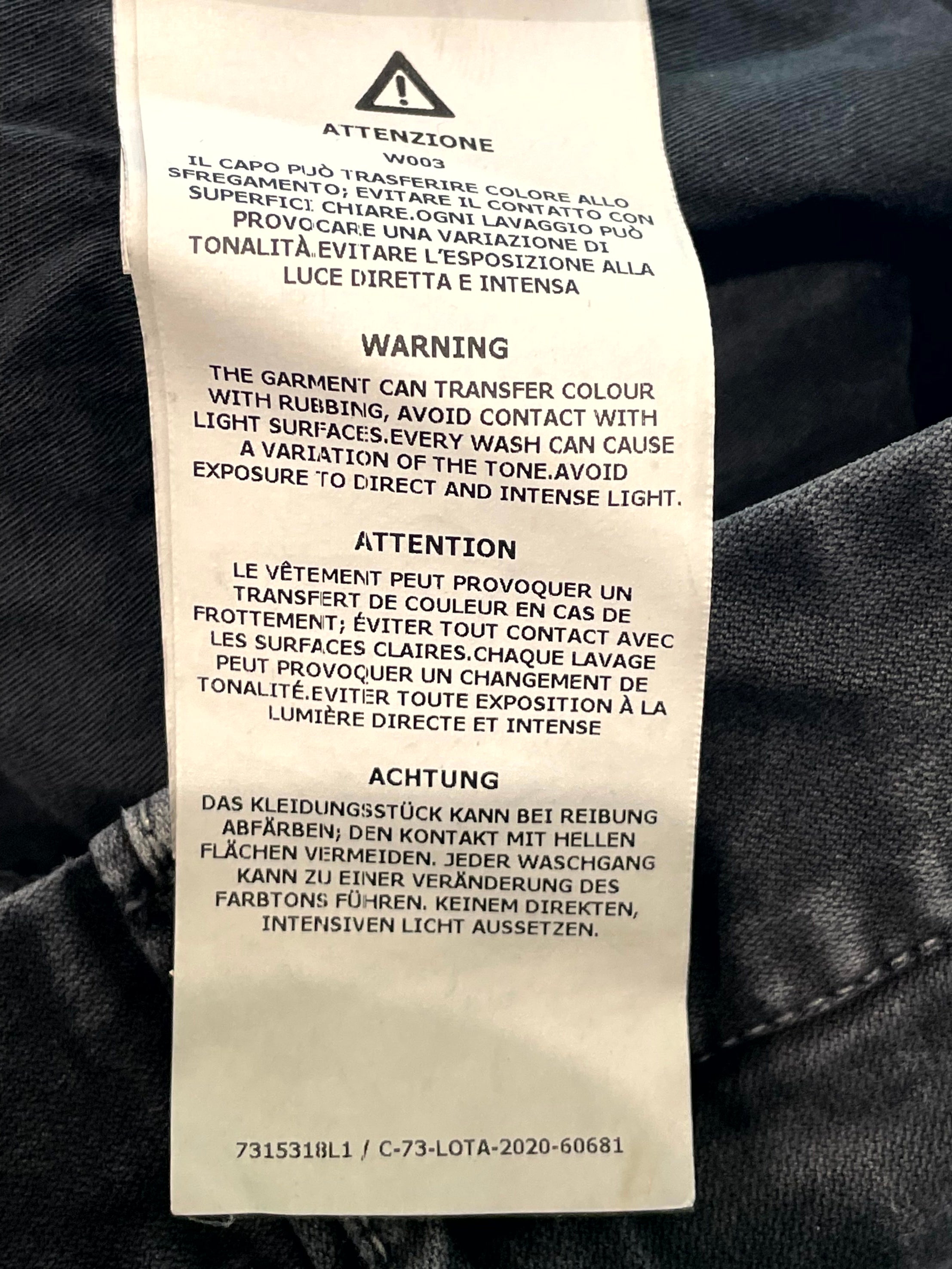 Stone Island Cargo Black Jeans