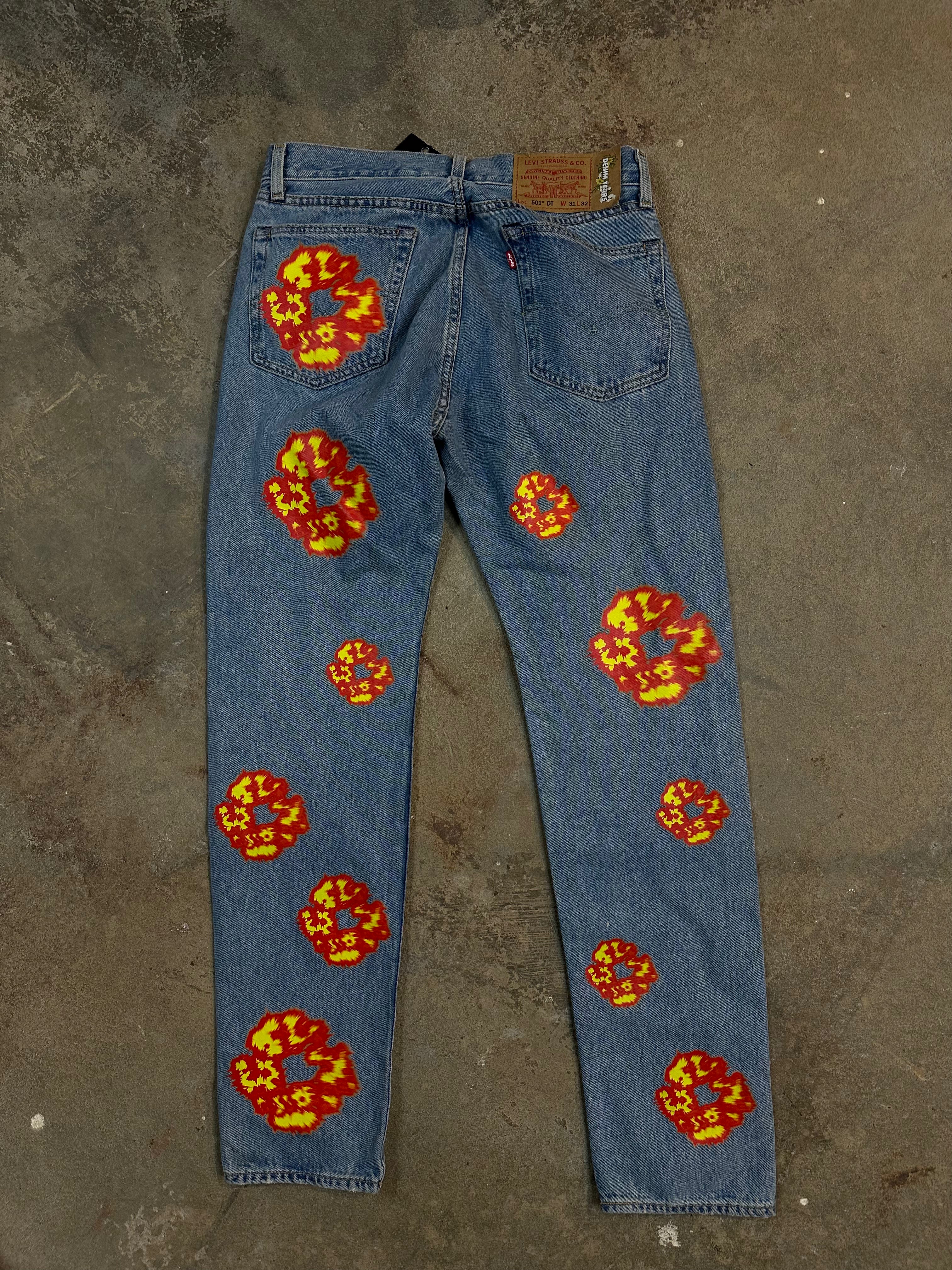 Denim Tears Offset Lightwash Jeans Used 31