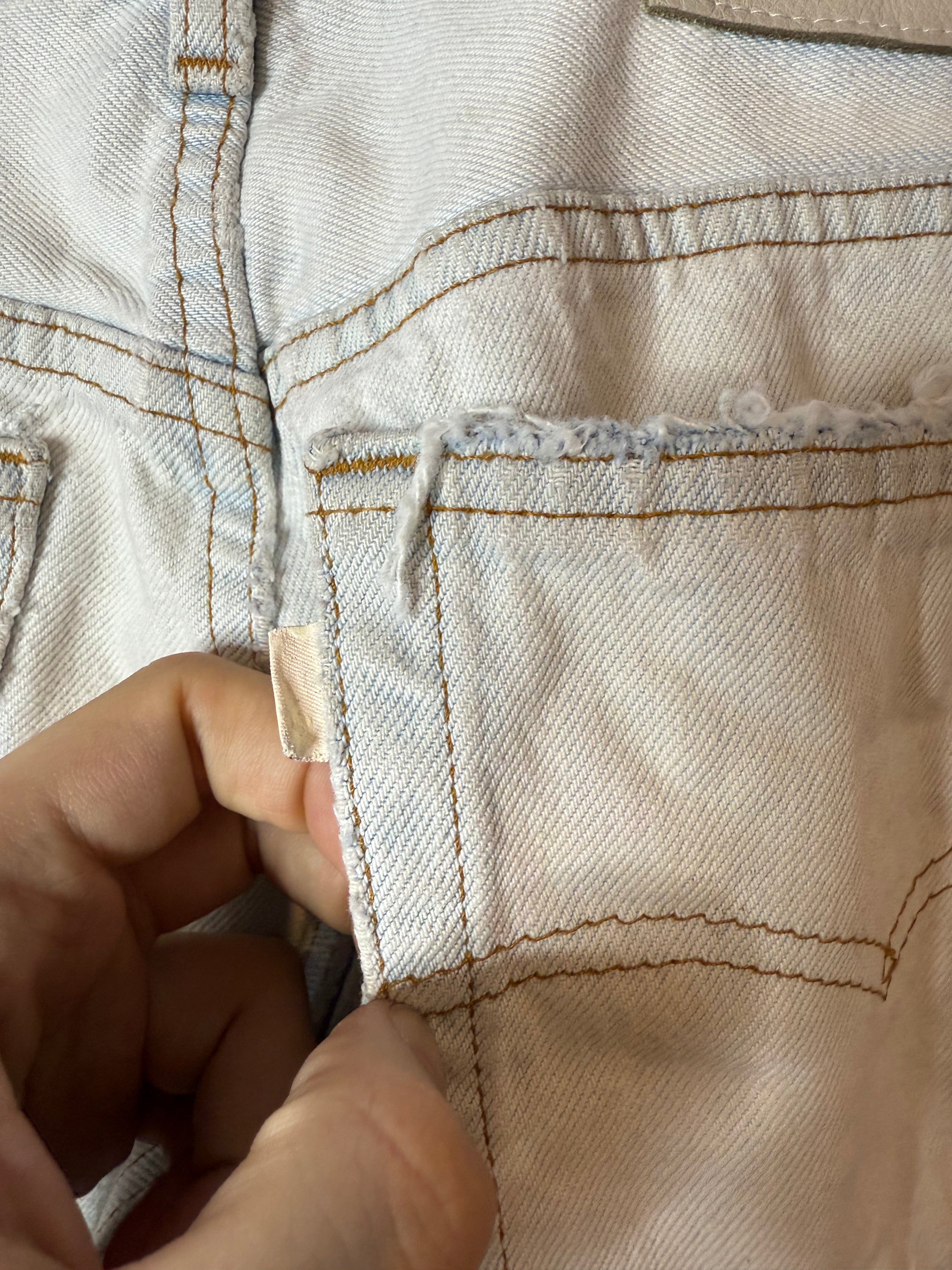 Gallery Dept Light Wash Flared White Blue Jeans