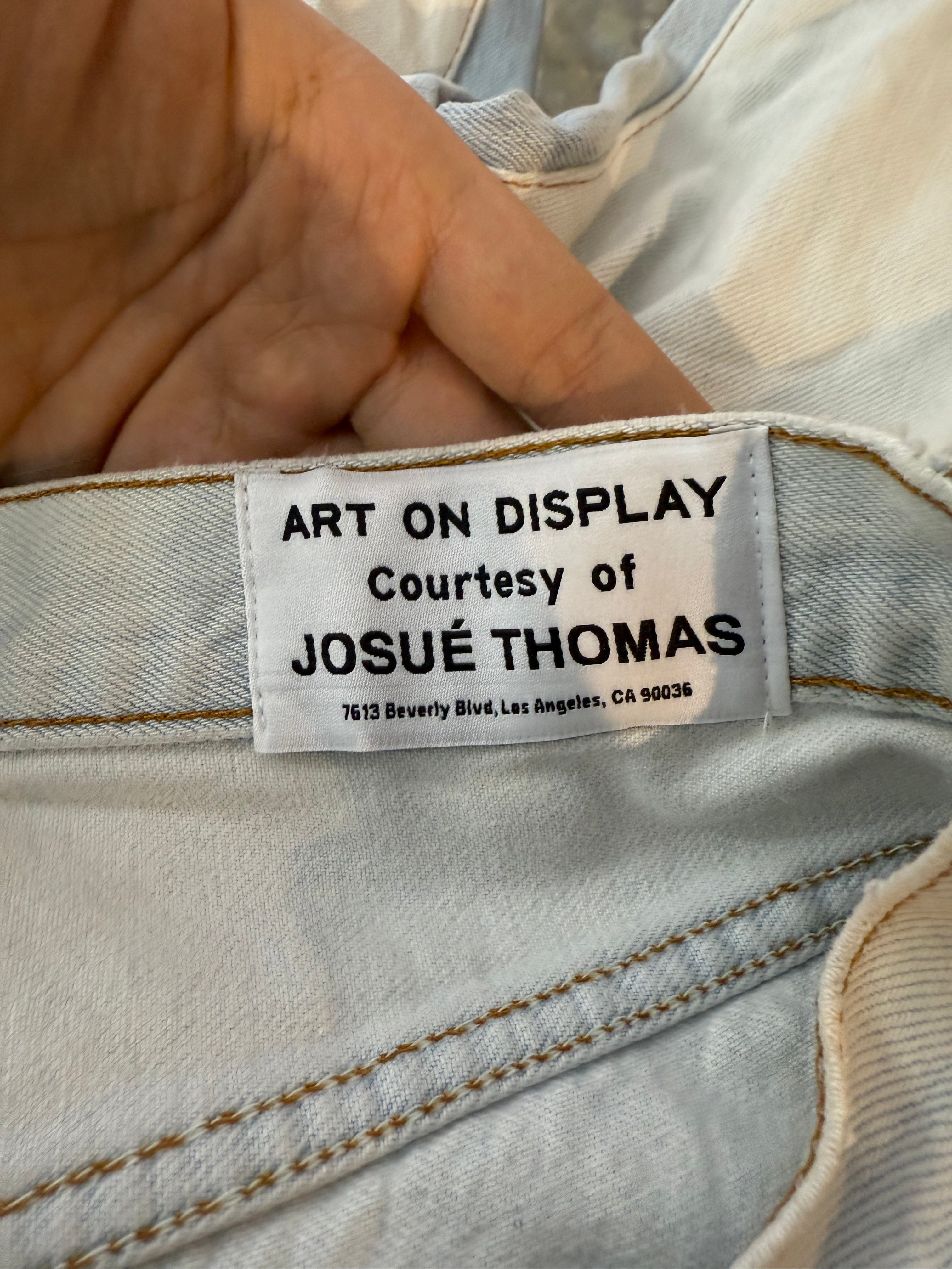 Gallery Dept Light Wash Flared White Blue Jeans