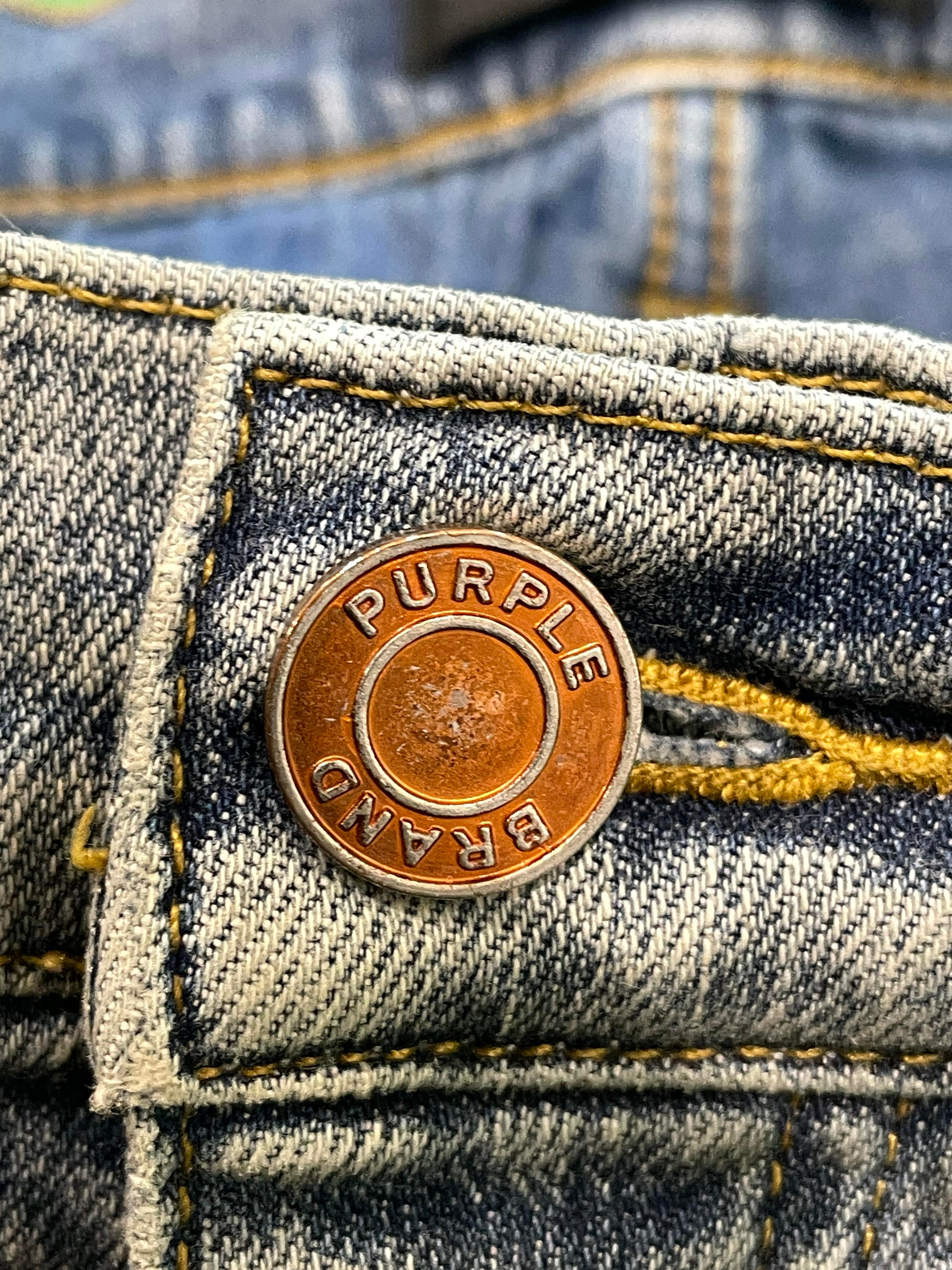 Purple Brand "Stitches" Light Wash Jeans