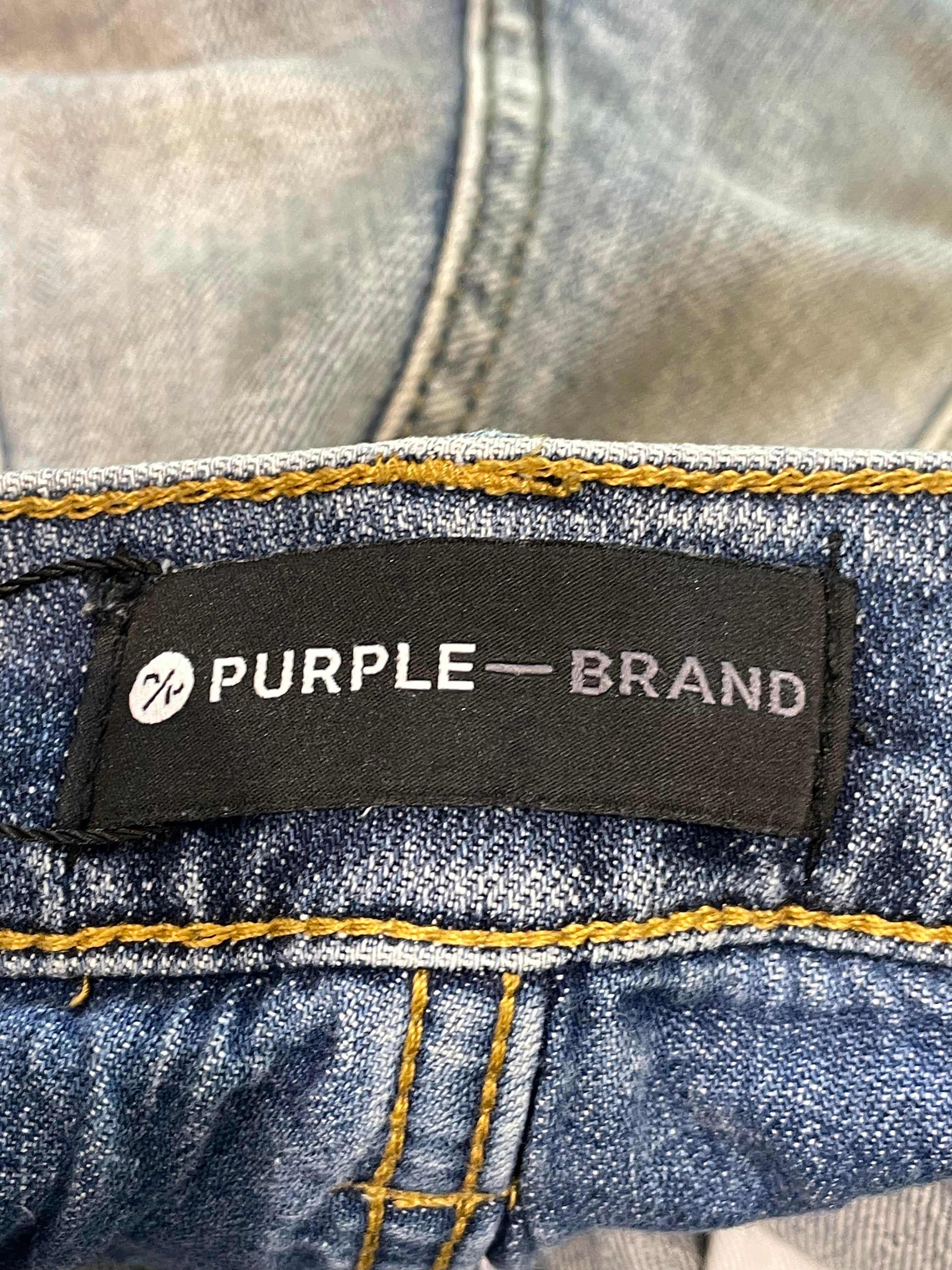 Purple Brand "Stitches" Light Wash Jeans