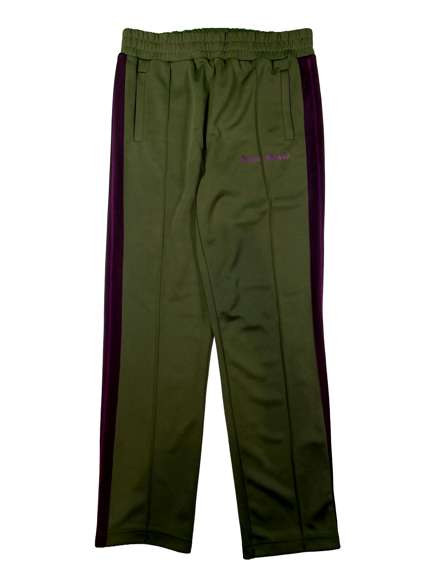Palm Angels Green & Purple Track Pants
