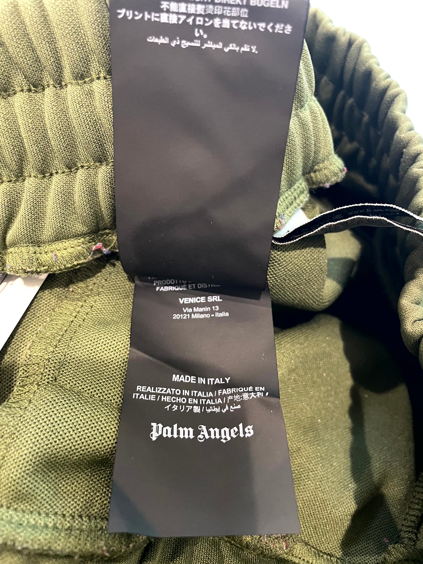Palm Angels Green & Purple Track Pants