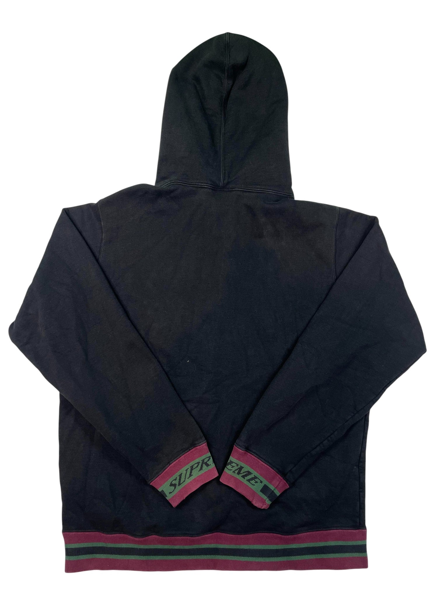Supreme Black Maroon Green Hoodie